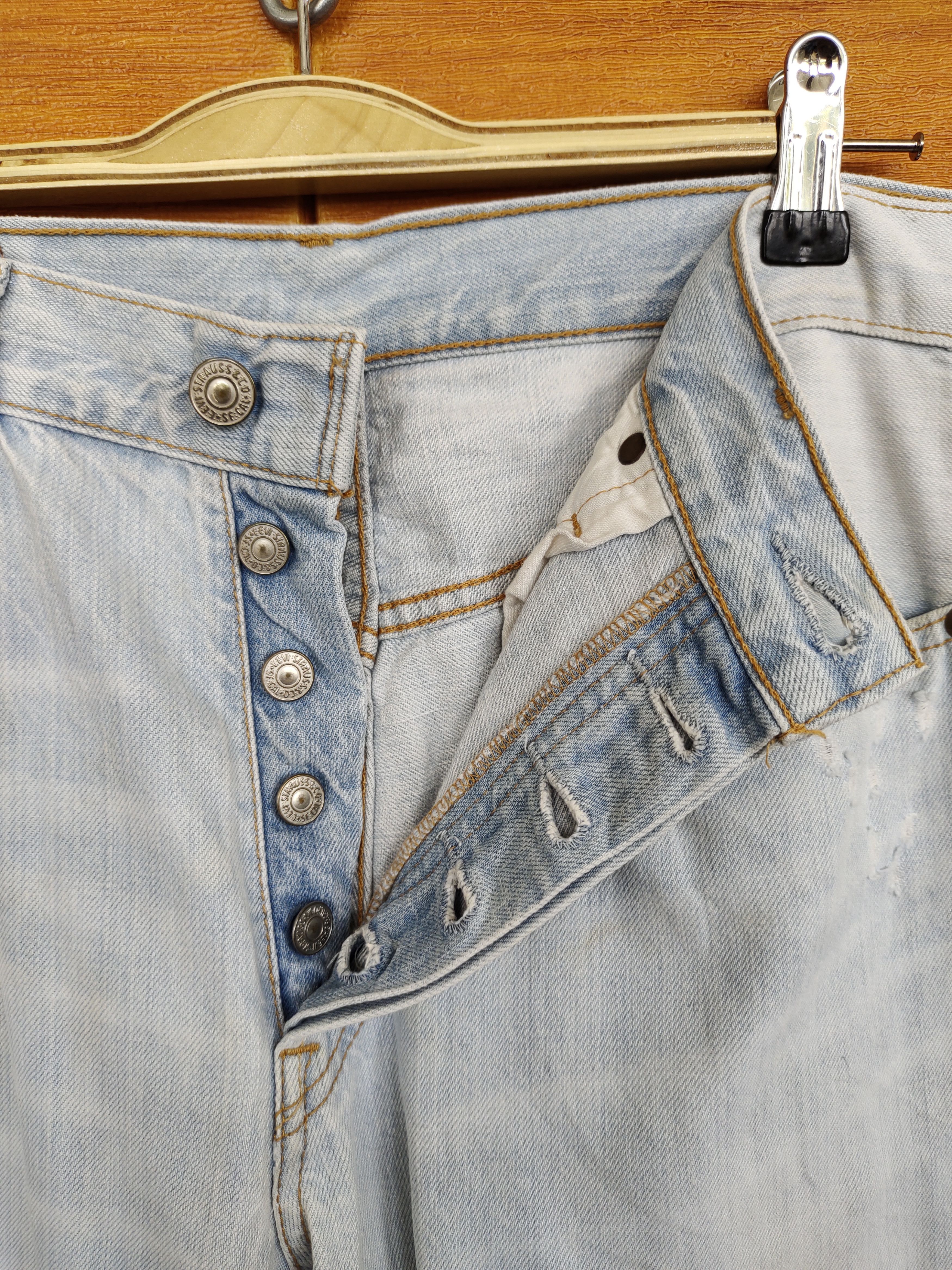 Levi's LEVIS 501 Distressed Denim Pants Size US 30 / EU 46 - 21 Thumbnail