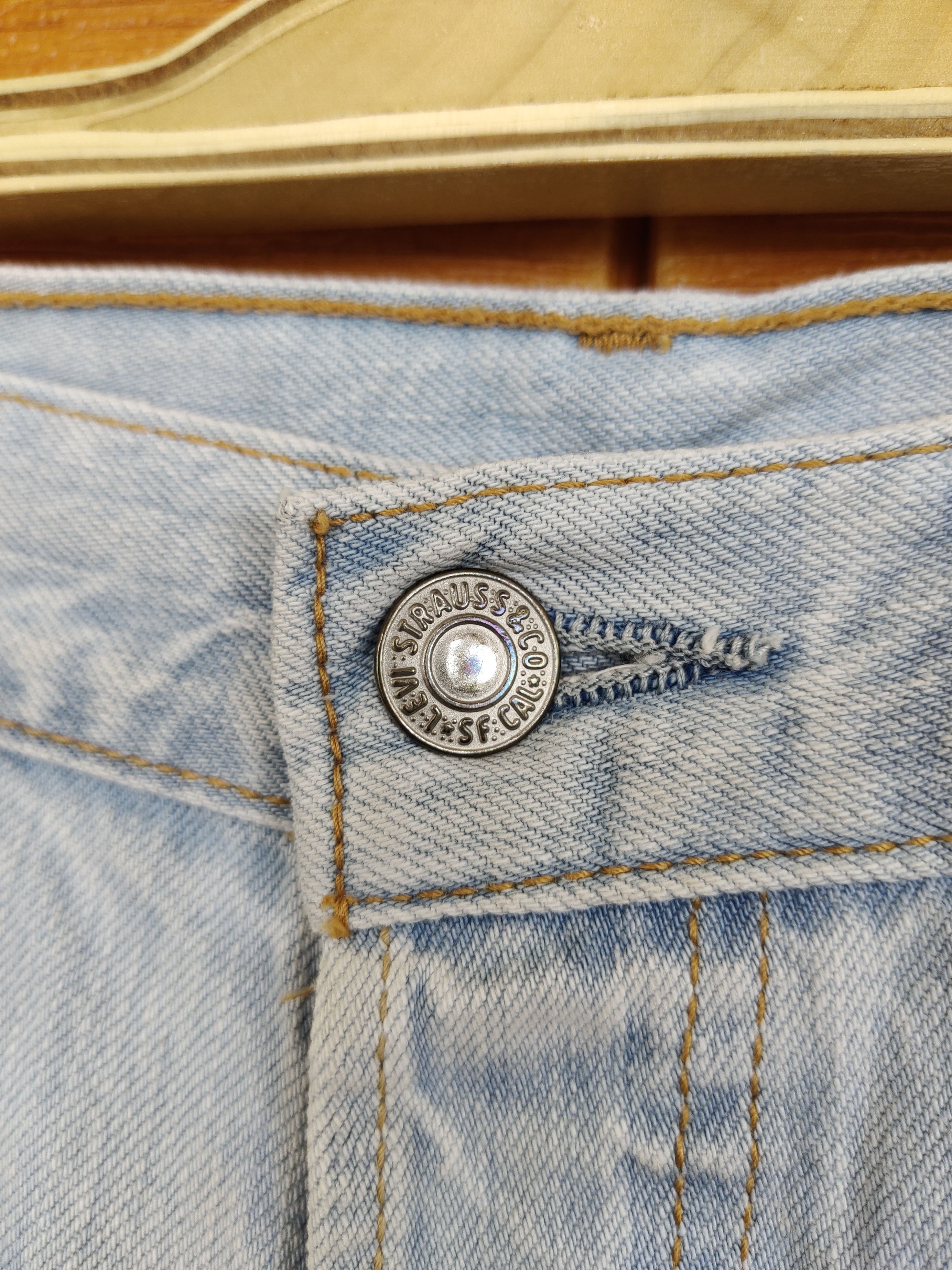 Levi's LEVIS 501 Distressed Denim Pants Size US 30 / EU 46 - 20 Thumbnail