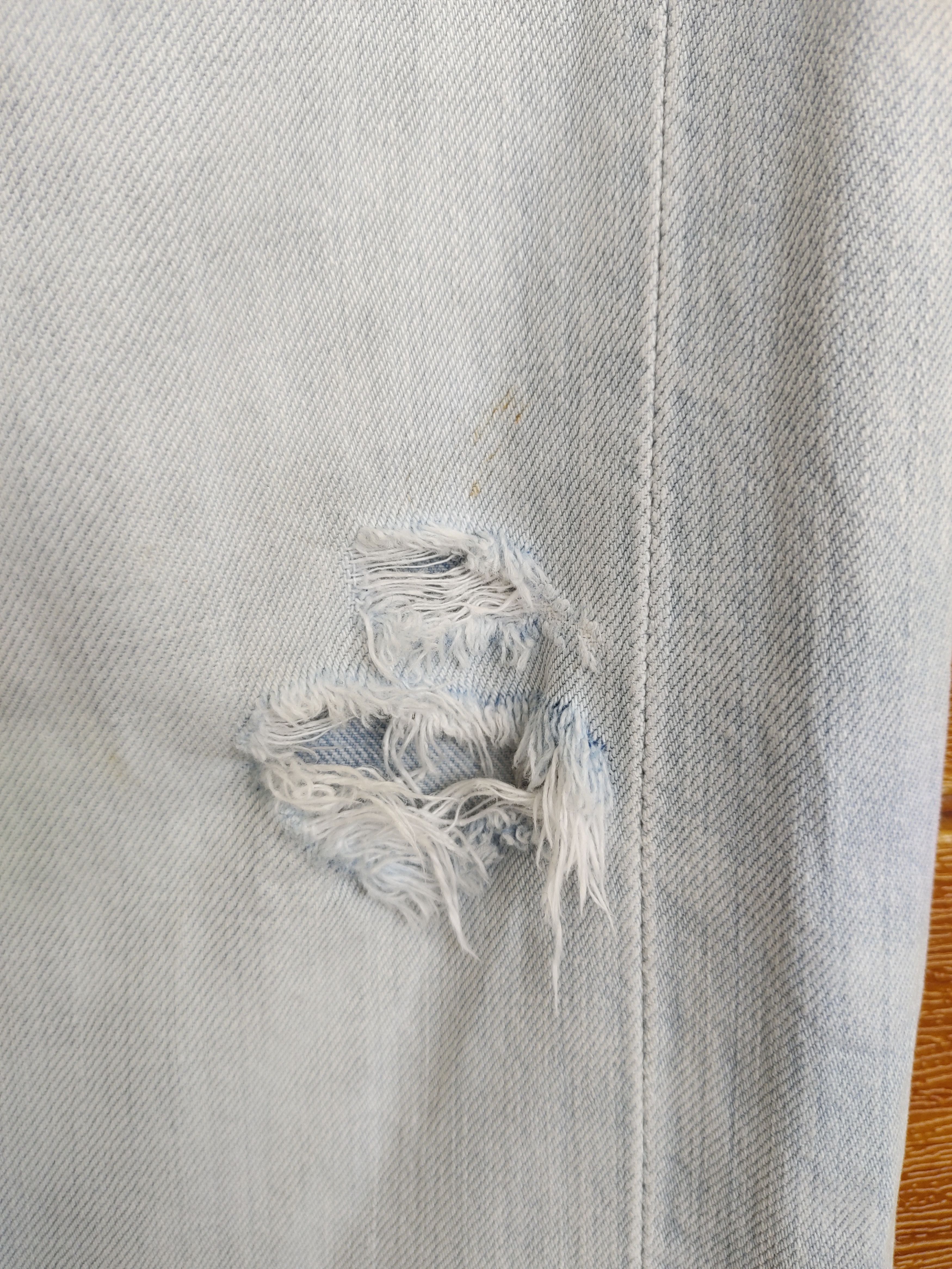 Levi's LEVIS 501 Distressed Denim Pants Size US 30 / EU 46 - 9 Thumbnail