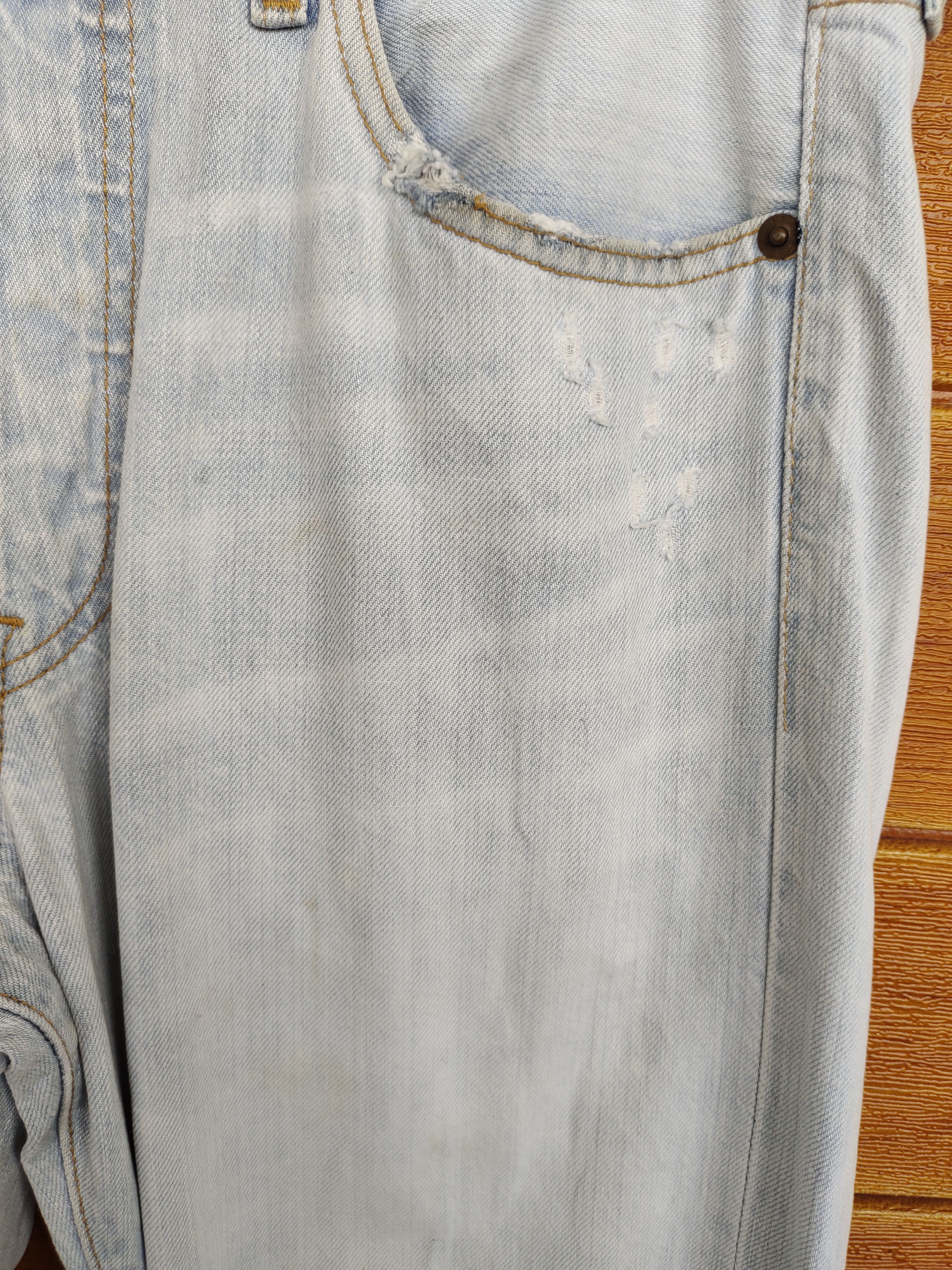 Levi's LEVIS 501 Distressed Denim Pants Size US 30 / EU 46 - 5 Thumbnail