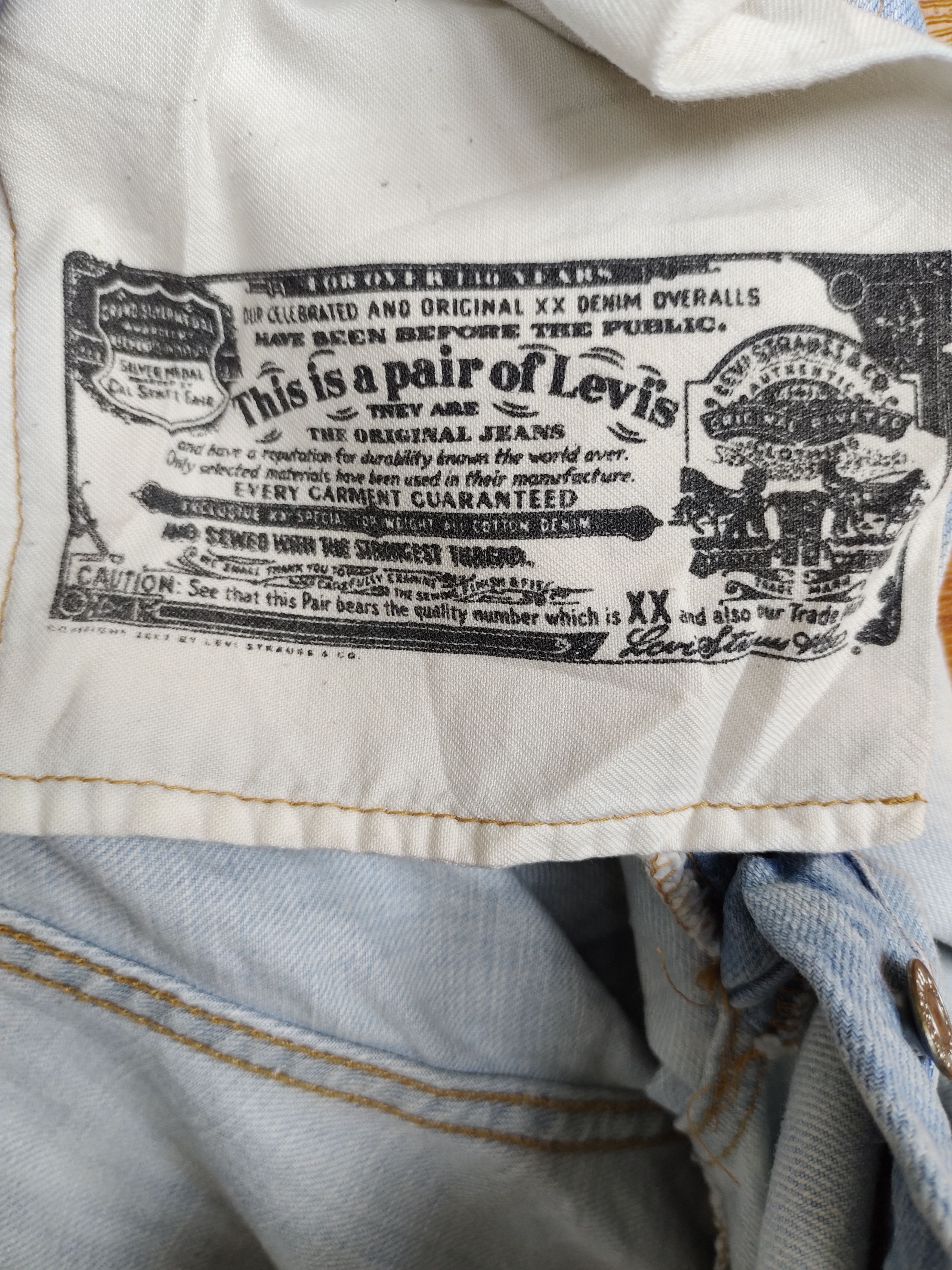 Levi's LEVIS 501 Distressed Denim Pants Size US 30 / EU 46 - 22 Thumbnail