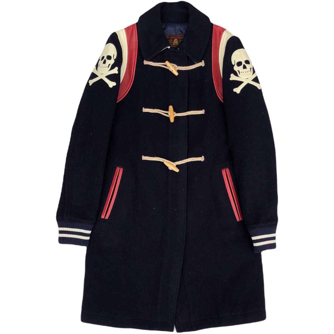Hysteric Glamour Hysteric Glamour Navy Double Skull Duffle Coat Size US M / EU 48-50 / 2 - 1 Thumbnail