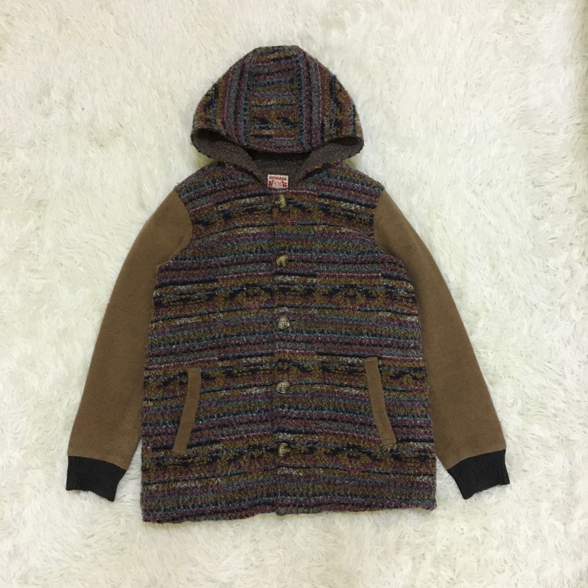 Japanese Brand Titicaca Wool Hoodie Made in Japan Size US M / EU 48-50 / 2 - 1 Thumbnail