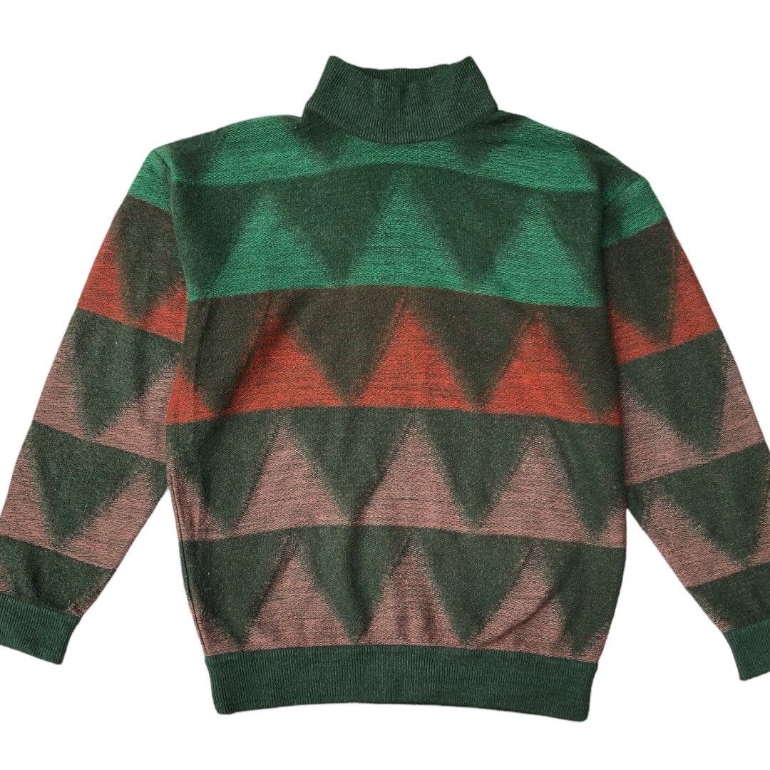 Issey Miyake 1986 Issey Miyake Mock Neck Sweater Size US M / EU 48-50 / 2 - 2 Thumbnail