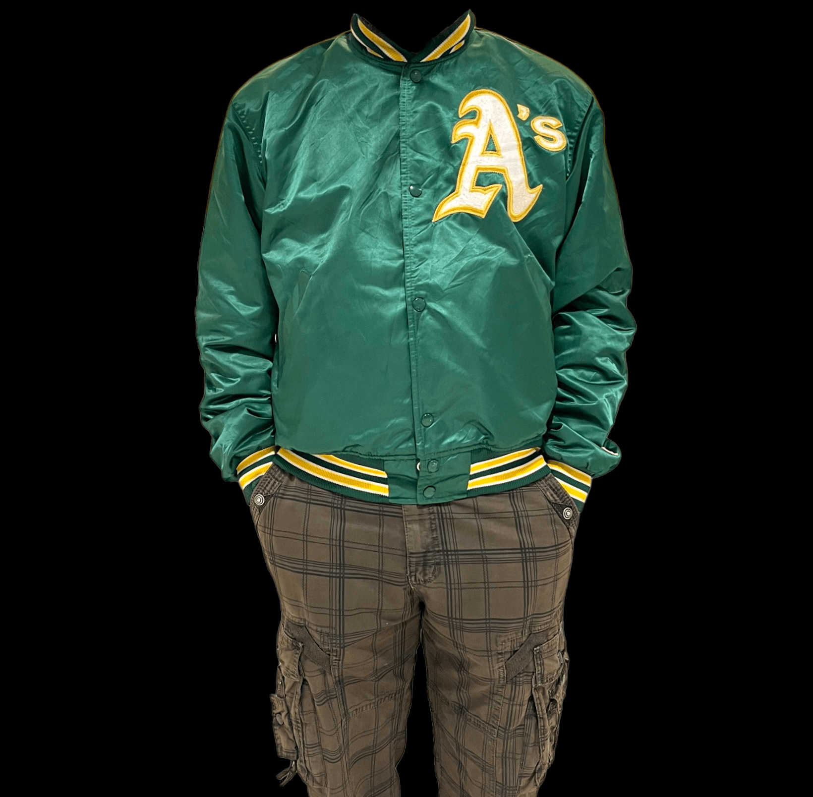 NFL OAKLAND ATHLETIC VINTAGE STARTER VARSITY JACKET Size US M / EU 48-50 / 2 - 1 Thumbnail