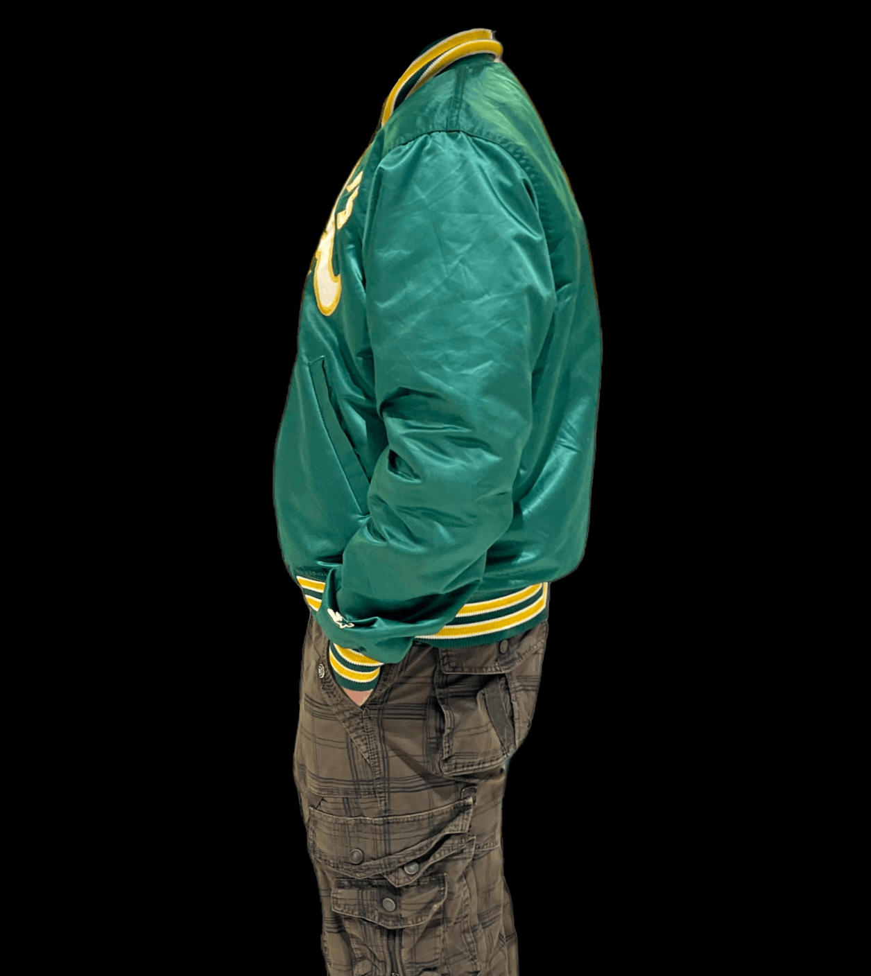 NFL OAKLAND ATHLETIC VINTAGE STARTER VARSITY JACKET Size US M / EU 48-50 / 2 - 2 Thumbnail