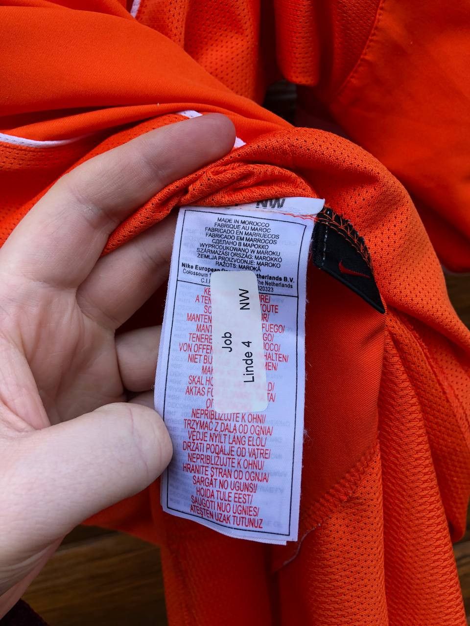 Nike KNVB HOLLAND NETHERLANDS home Football Soccer jersey Nike Size US XL / EU 56 / 4 - 7 Thumbnail