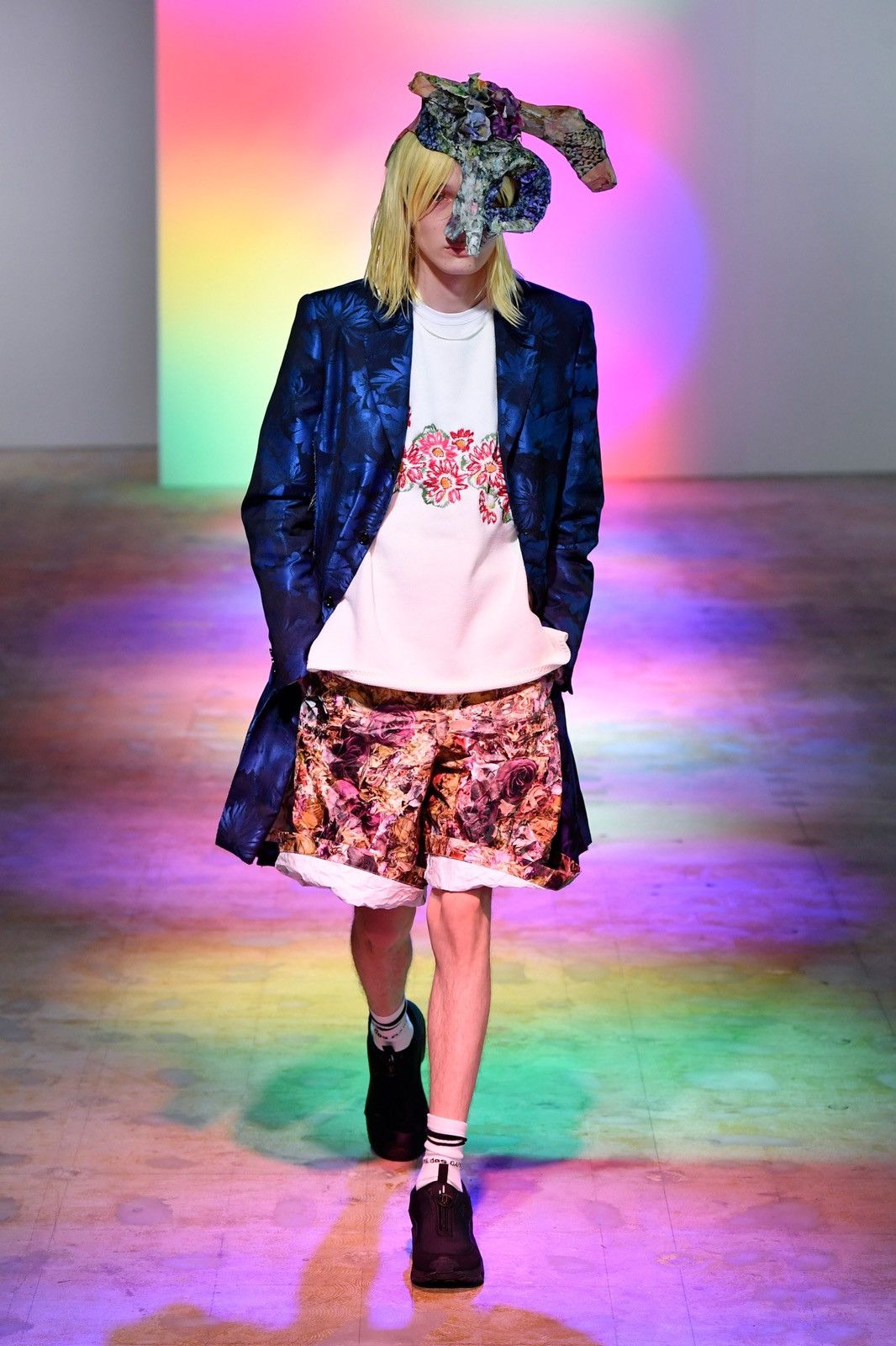 Comme des Garcons Homme Plus HOMME PLUS SS22 floral embroidery spongy knit Size US L / EU 52-54 / 3 - 6 Thumbnail