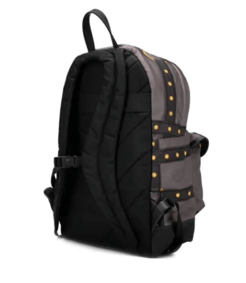 Versace Bondage Medusa Head Backpack In Grey Nylon/Leather Size ONE SIZE - 4 Thumbnail