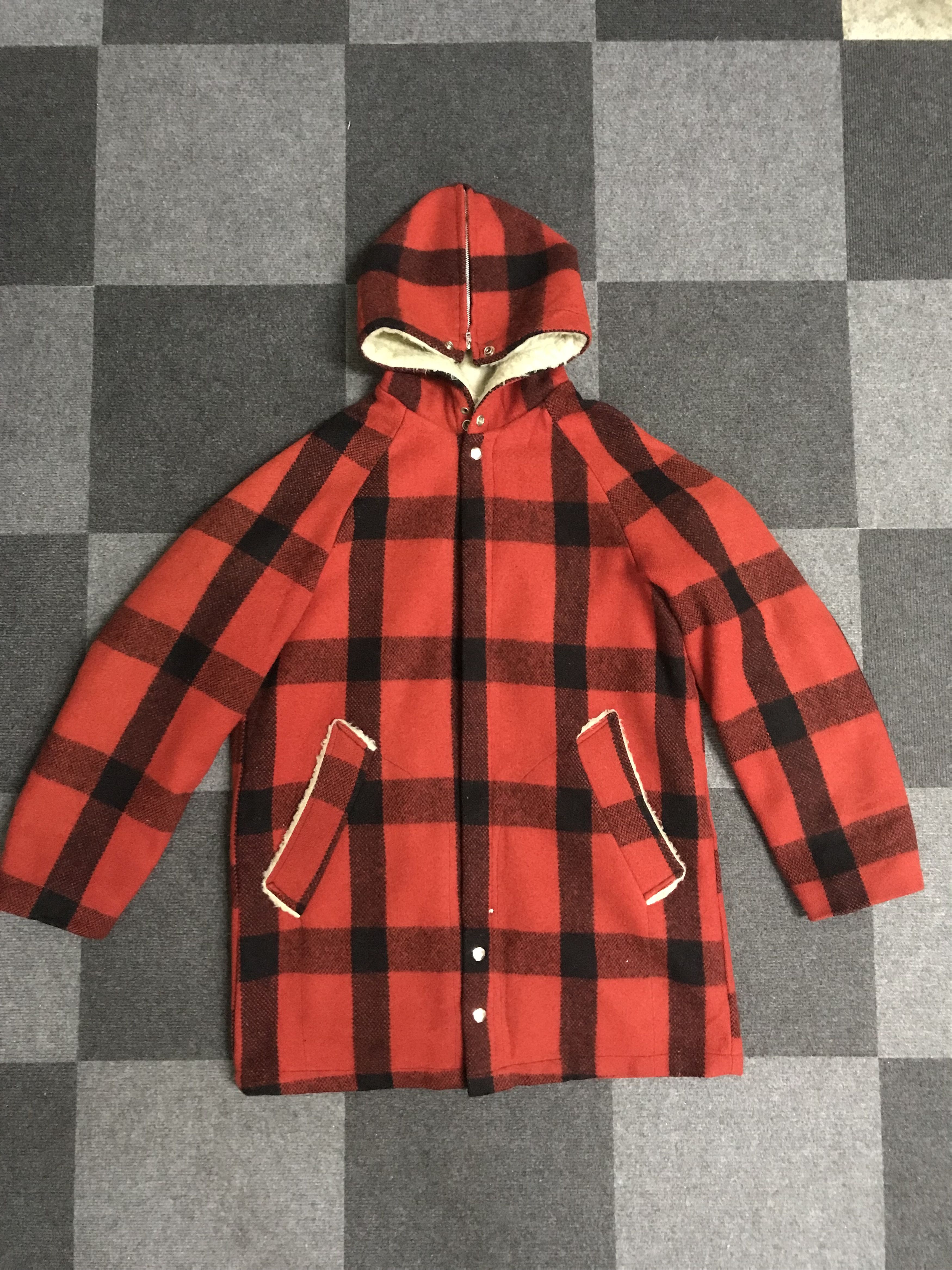 JW34 Vintage 60s Mountain Parka Plaid Wool Conmatic Zipper