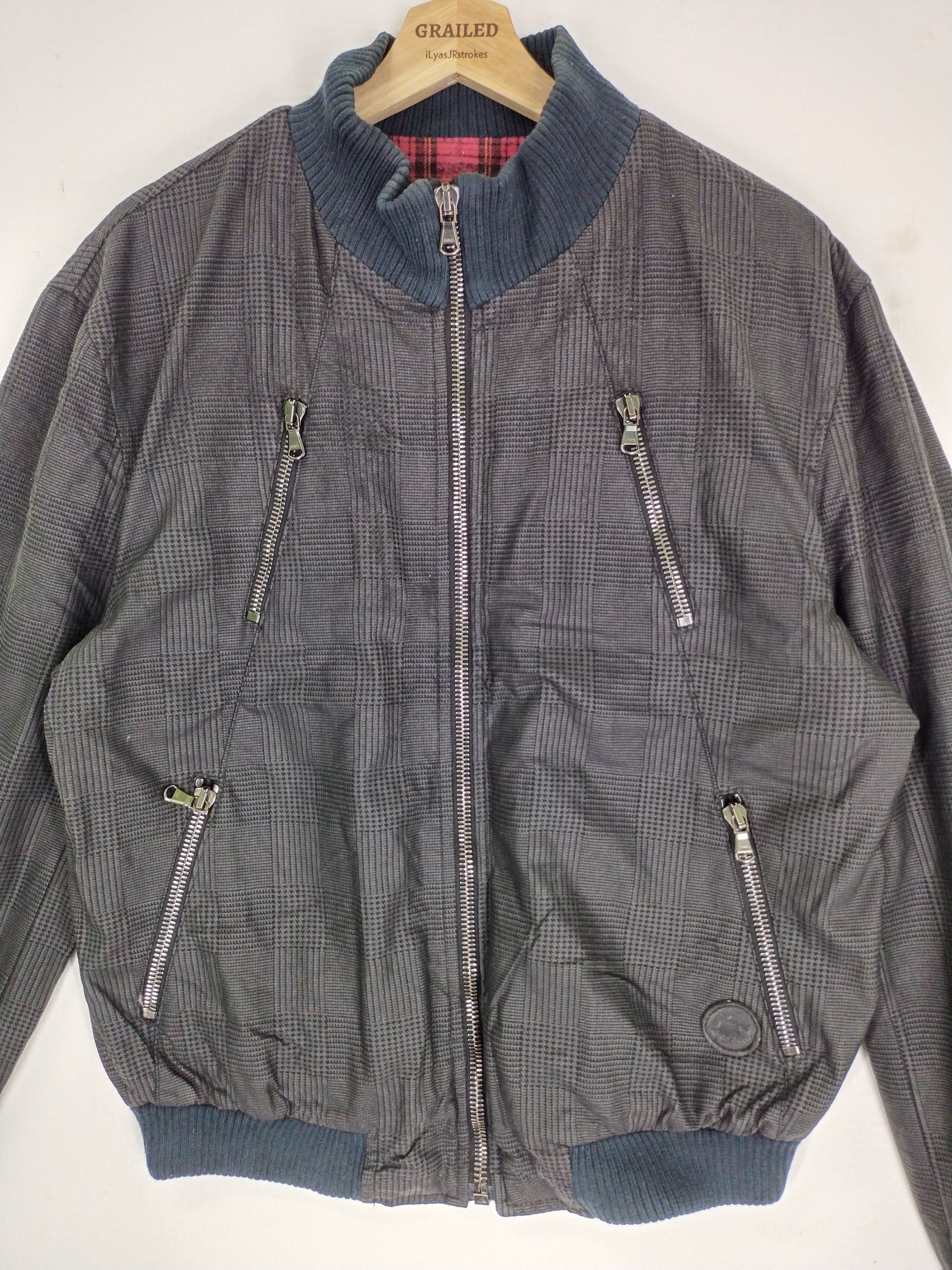 Vintage Vintage Hunting World New York Tartan Lined Jacket Size US L / EU 52-54 / 3 - 6 Thumbnail