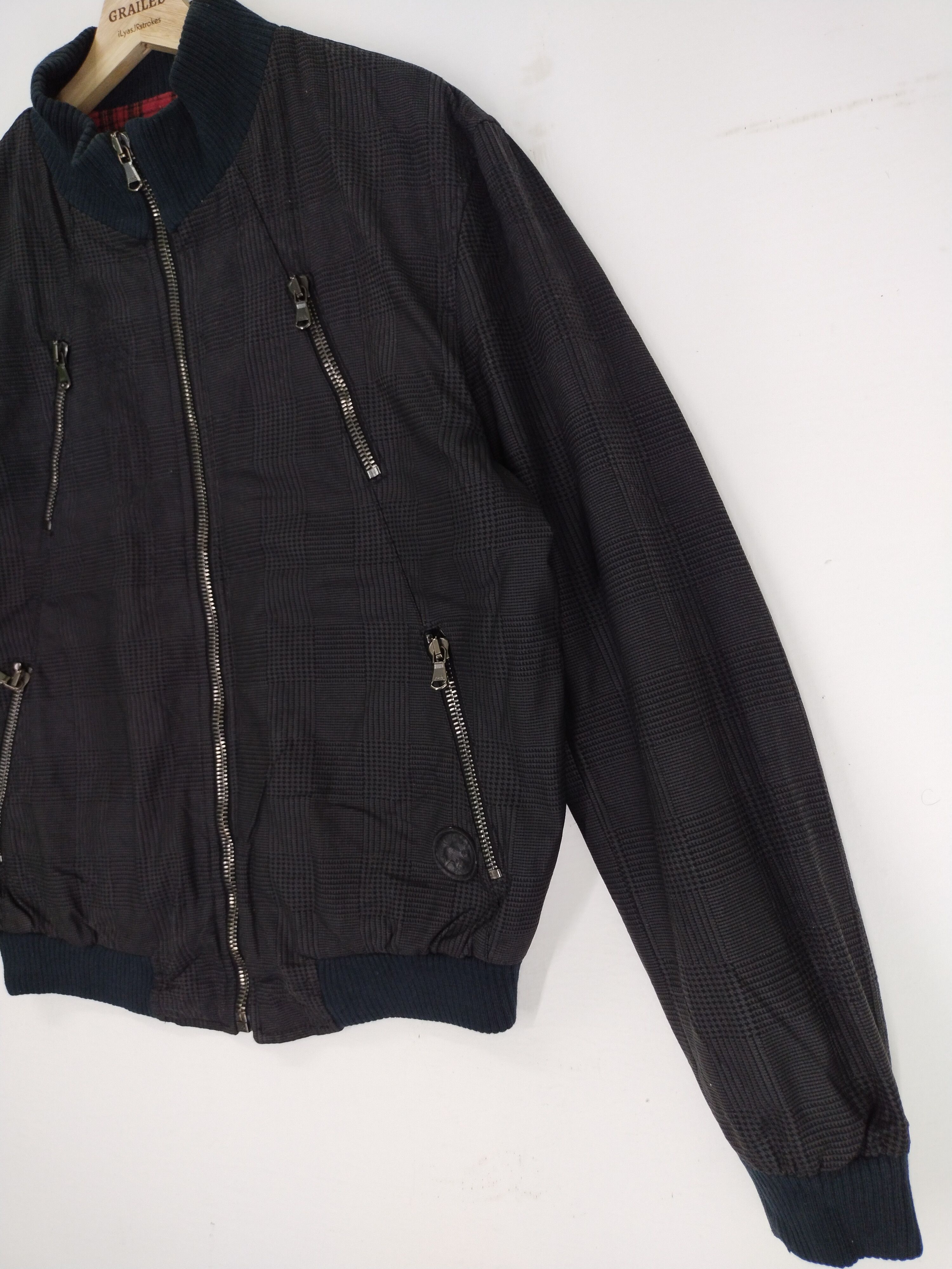 Vintage Vintage Hunting World New York Tartan Lined Jacket Size US L / EU 52-54 / 3 - 4 Thumbnail