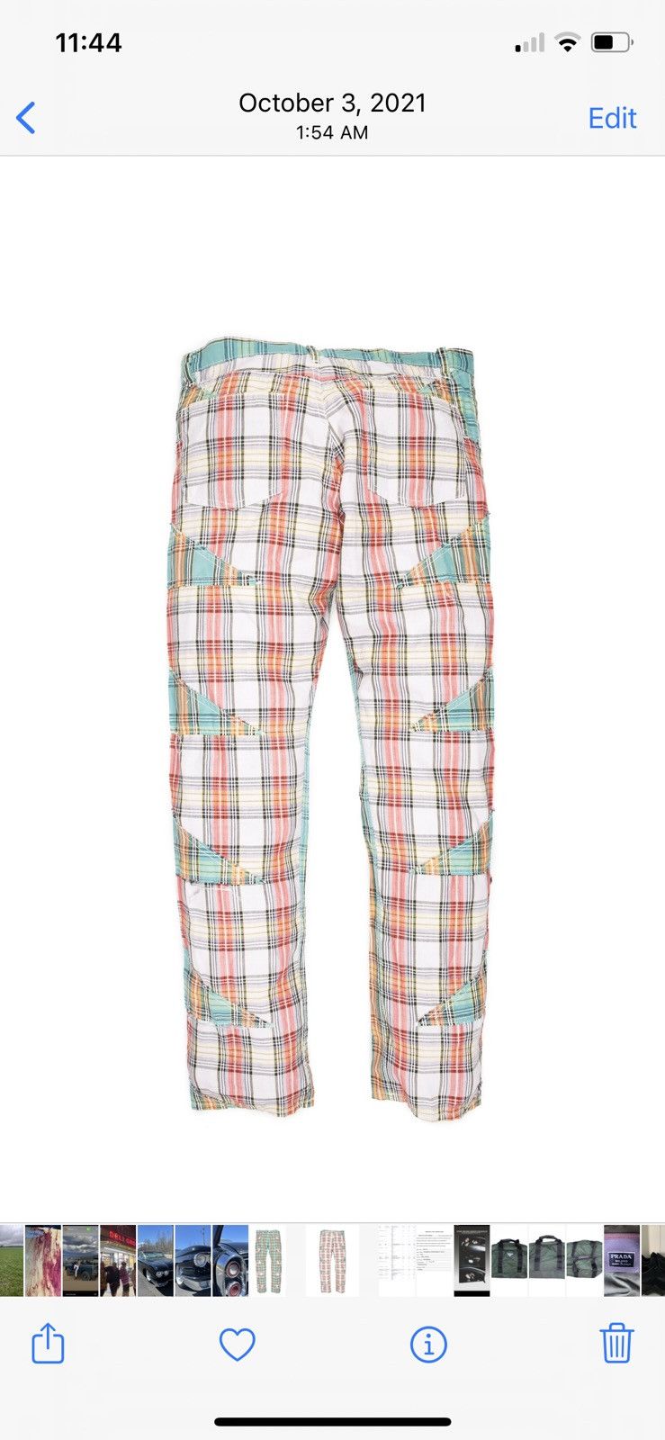 Comme des Garcons CommedesGarçons Homme Plus SS2014 Reconstructed Plaid Pants Size US 28 / EU 44 - 2 Thumbnail