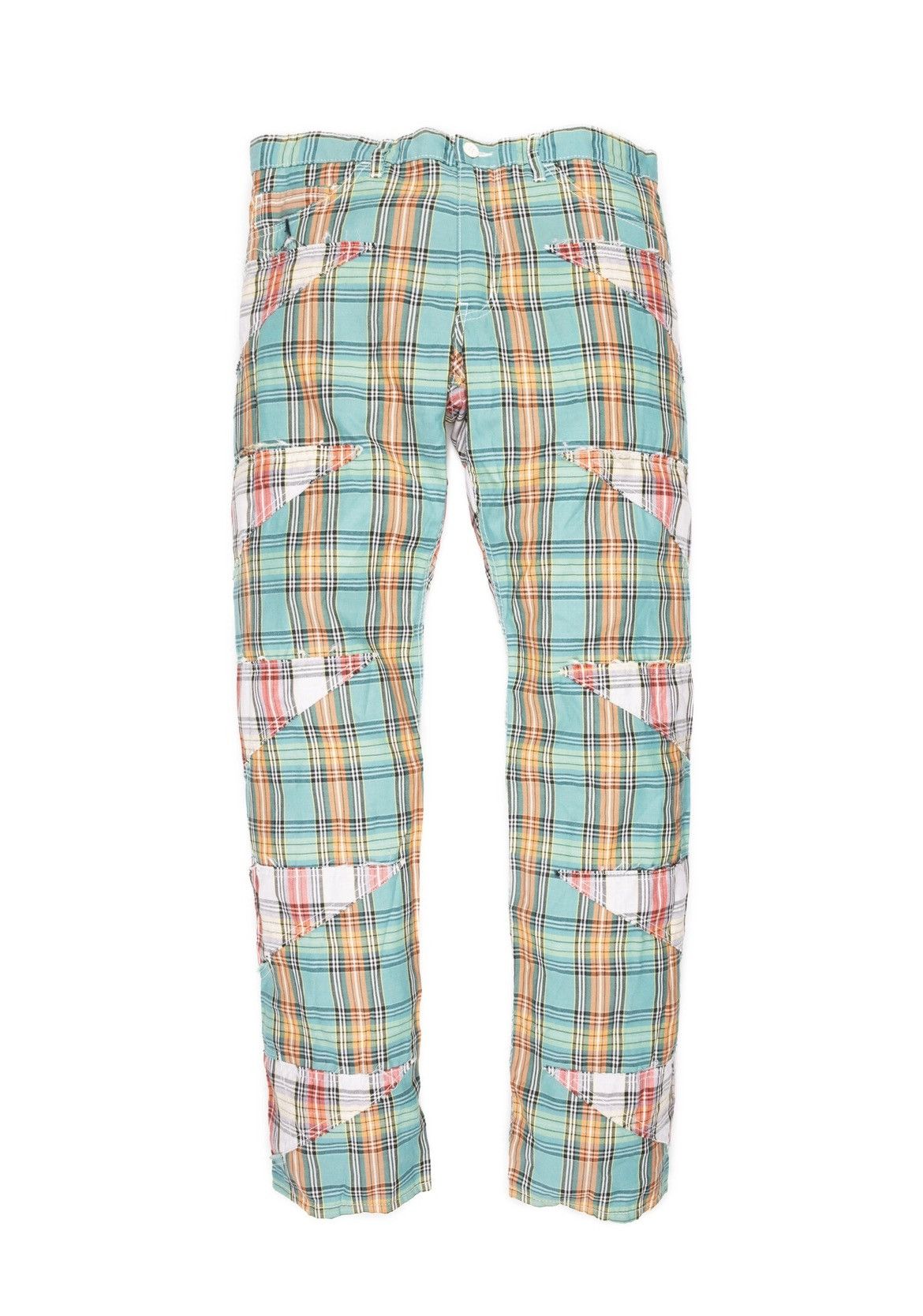 Comme des Garcons CommedesGarçons Homme Plus SS2014 Reconstructed Plaid Pants Size US 28 / EU 44 - 1 Thumbnail