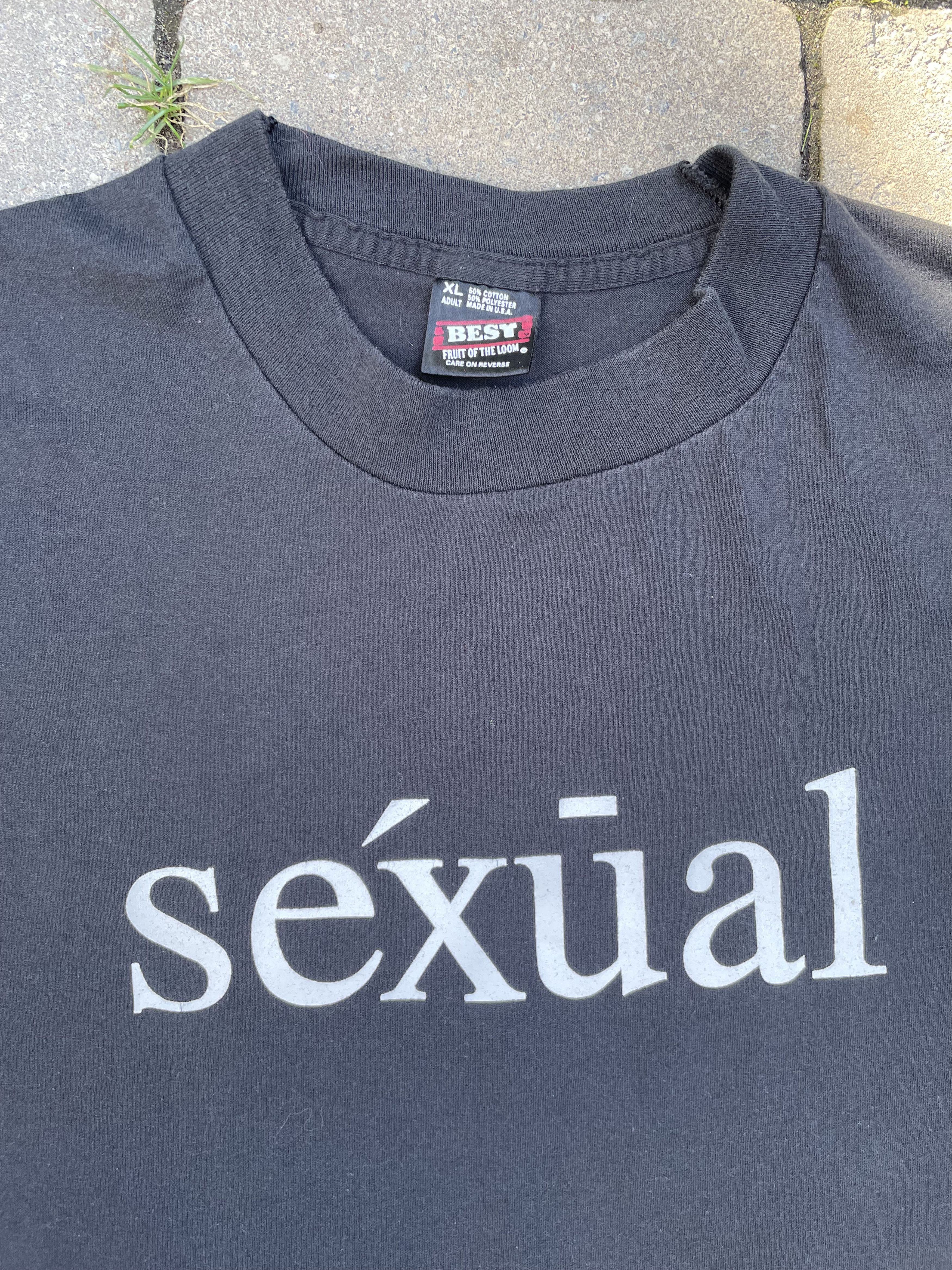 Fruit Of The Loom Single Stitch "Sexual" T-Shirt Size US XL / EU 56 / 4 - 2 Thumbnail