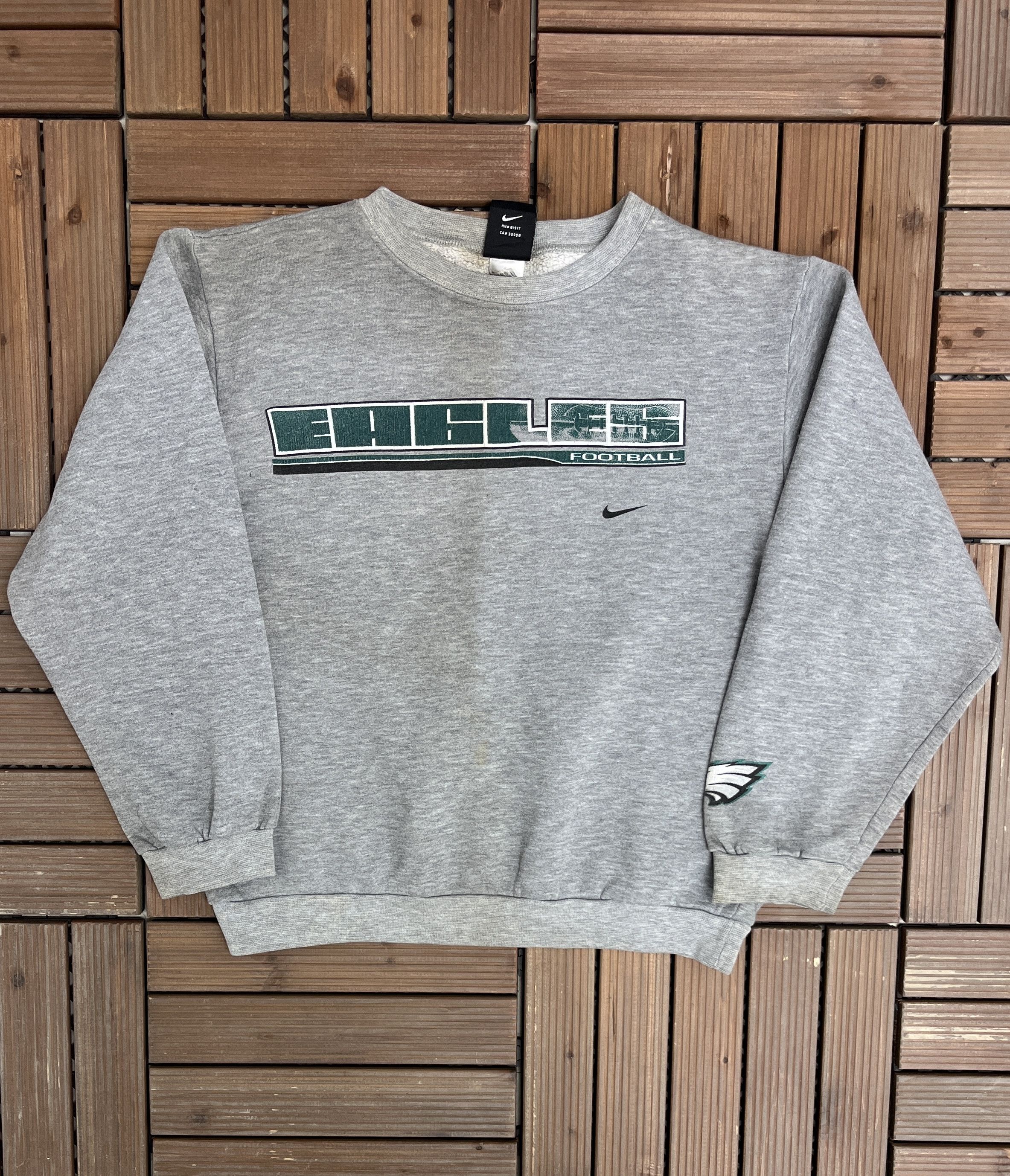 Vintage STARTER Rare PHILLY EAGLES Shockwave MADE online IN USA Sweatshirt XXL 90s VTG