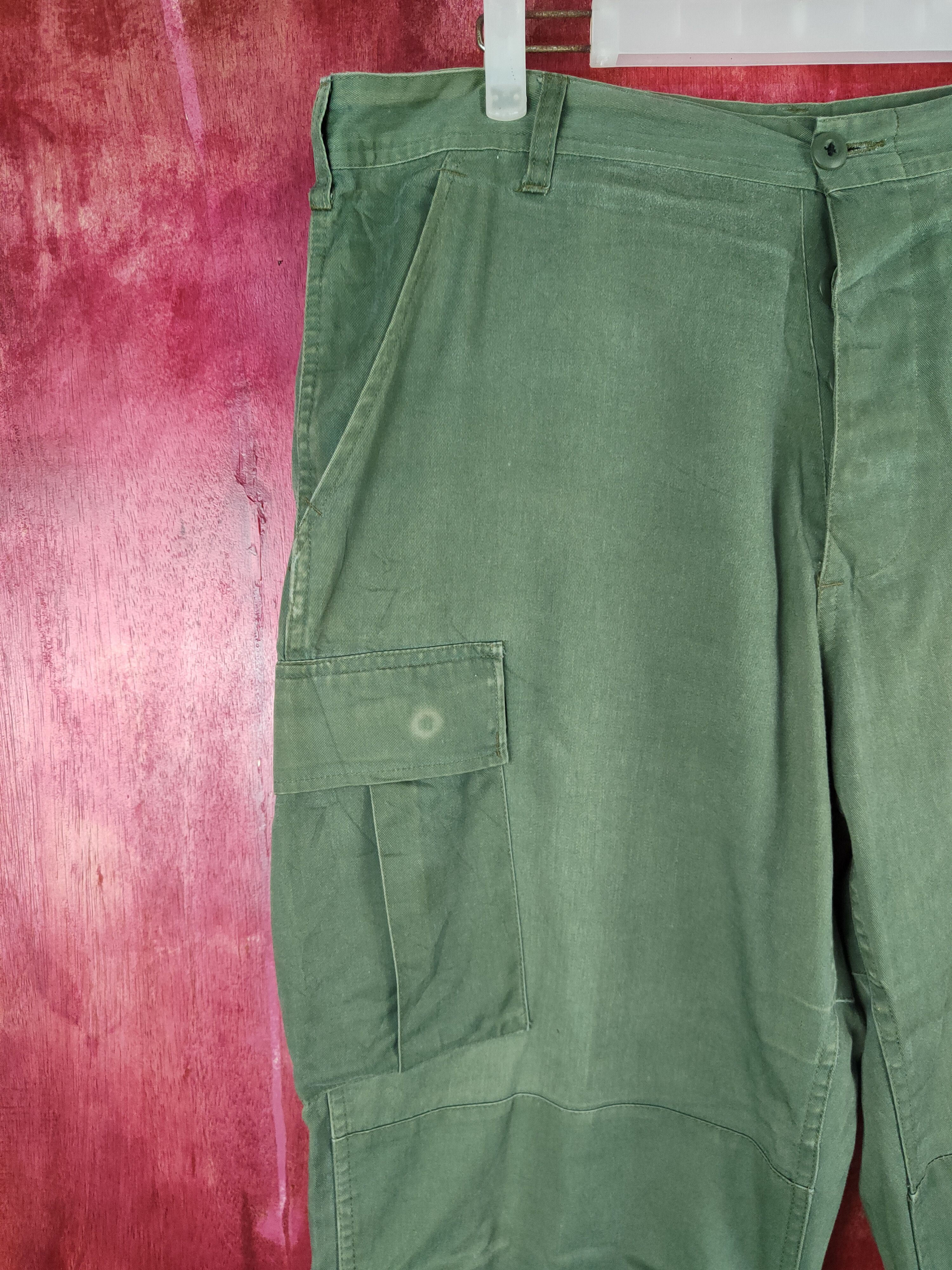 Vintage Vintage Army Green Multi Pocket Tactical Cargo Pants #S616 Size US 38 / EU 54 - 3 Thumbnail