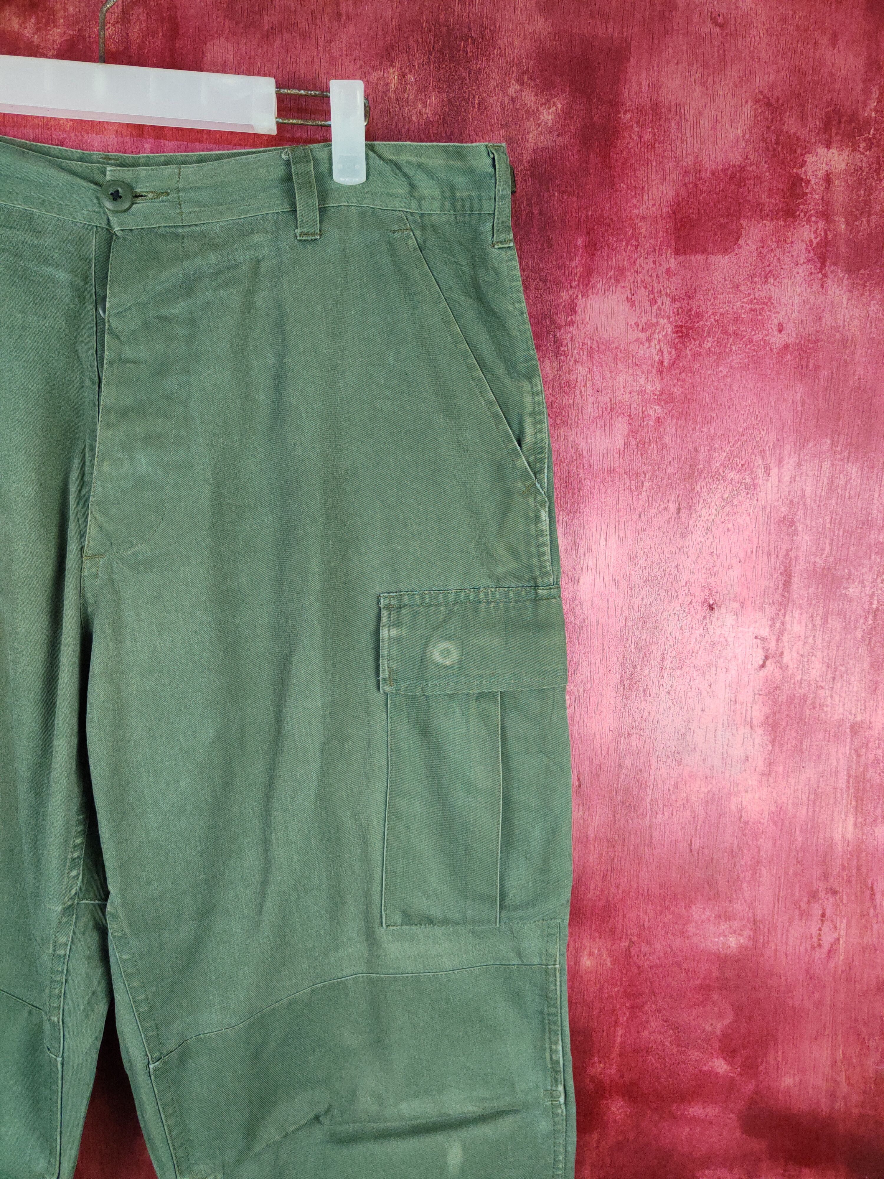 Vintage Vintage Army Green Multi Pocket Tactical Cargo Pants #S616 Size US 38 / EU 54 - 5 Thumbnail