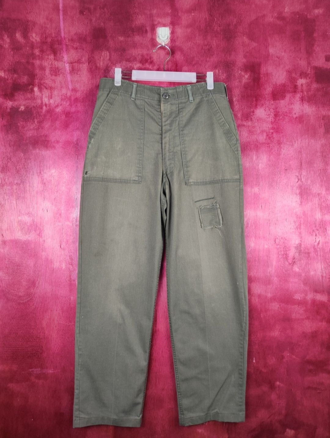 Japanese Brand Japan military vintage patc Faded Multi Pocket Pants #S617 Size US 32 / EU 48 - 1 Thumbnail