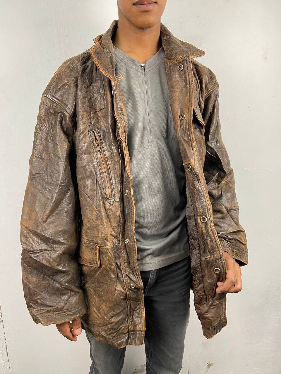 Japanese Brand 🇯🇵 Japanese Brand Vintage Leather Sheepskin Jacket Size US M / EU 48-50 / 2 - 1 Thumbnail