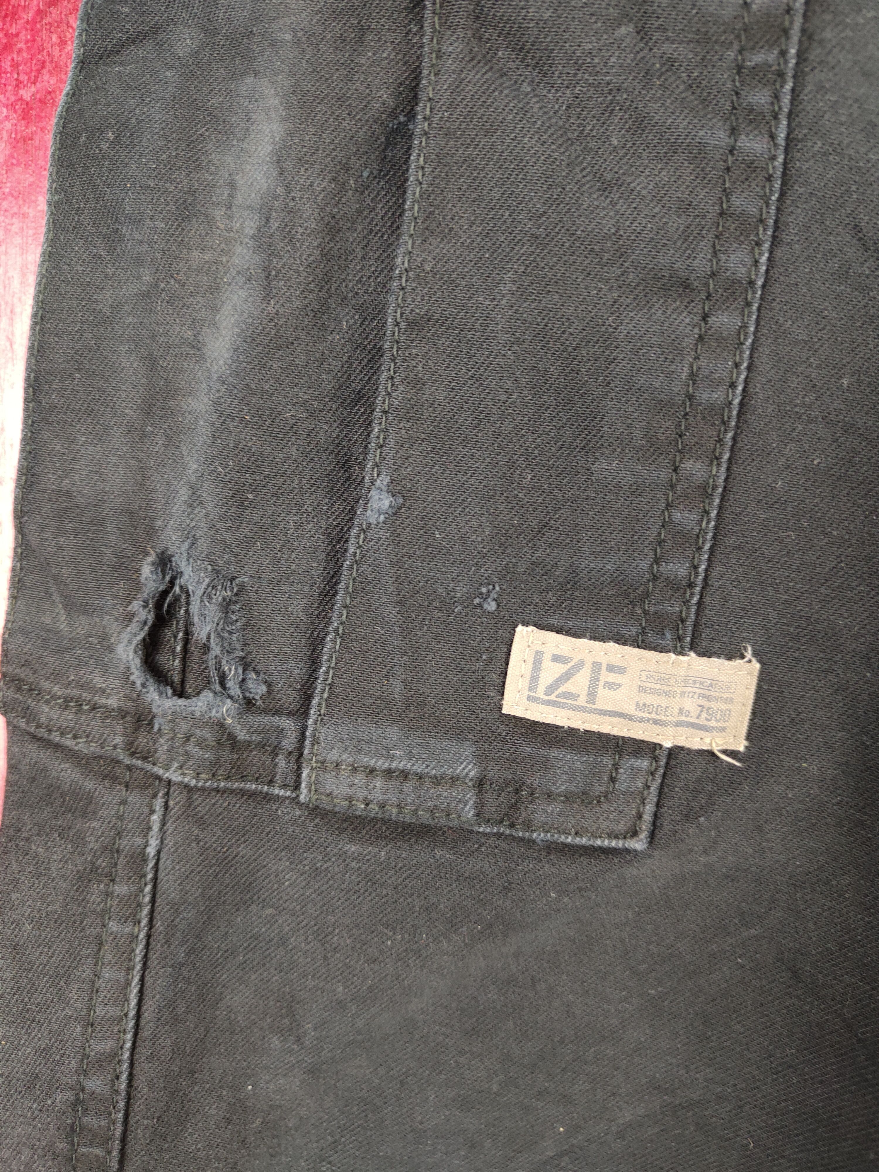 Japanese Brand I'Z Frontier Black Multi Pocket Tactical Cargo Denim #S624 Size US 32 / EU 48 - 4 Thumbnail