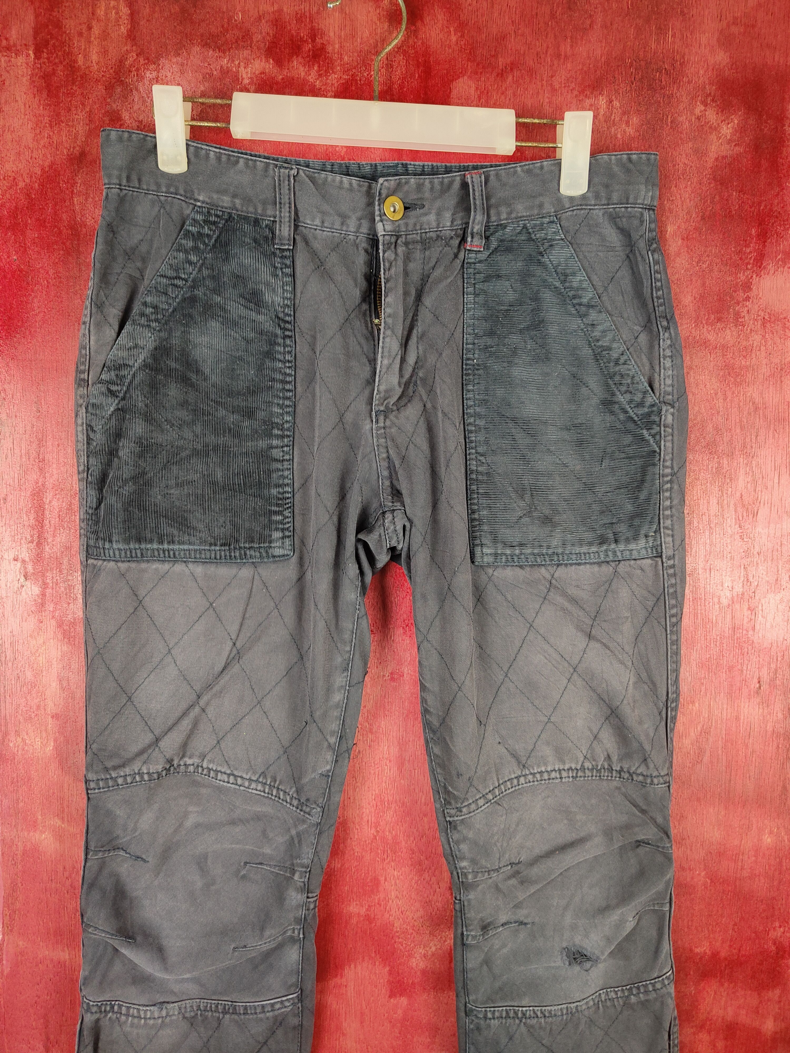 Faded Glory × Japanese Brand Jpegg Dark Blue Faded Multi Pocket Tactical Pants #S614 Size US 30 / EU 46 - 2 Thumbnail
