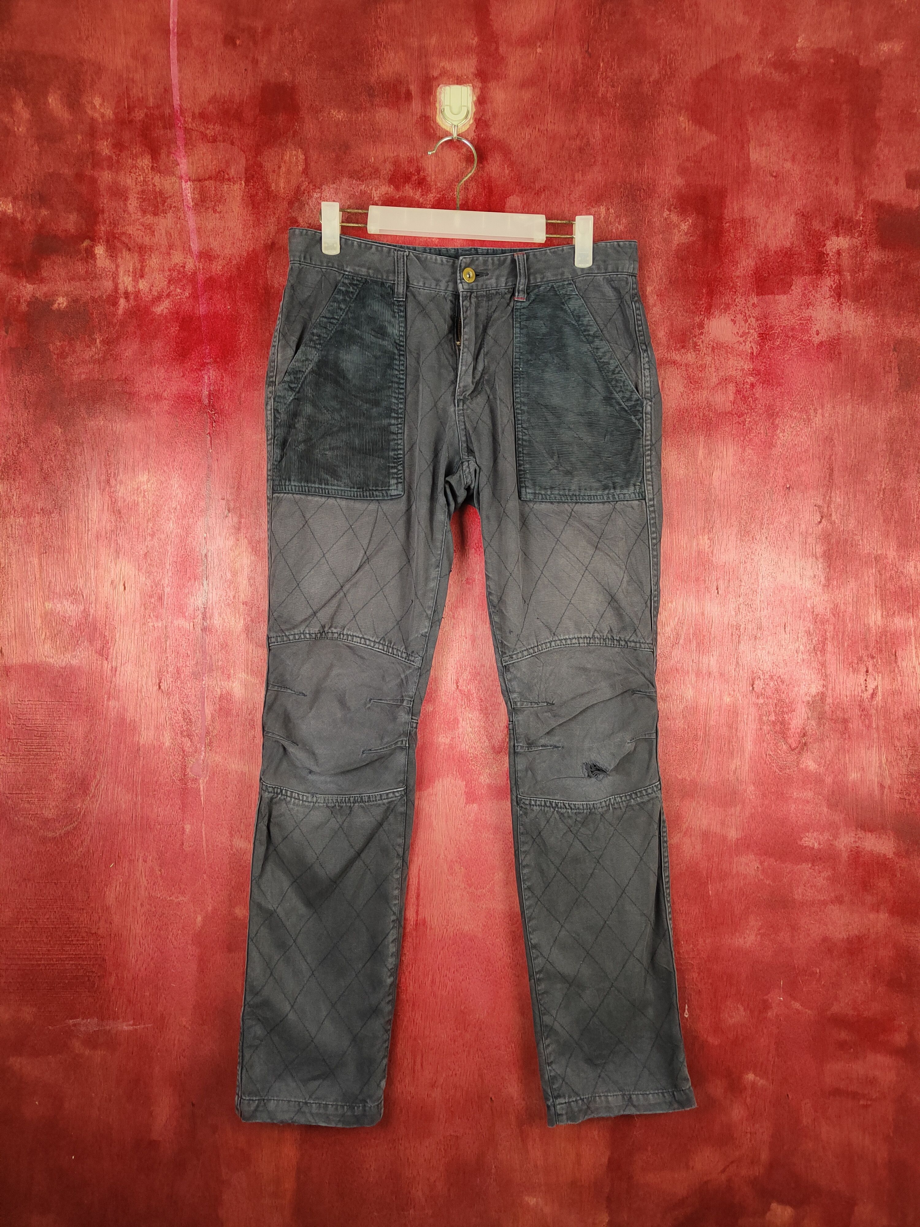 Faded Glory × Japanese Brand Jpegg Dark Blue Faded Multi Pocket Tactical Pants #S614 Size US 30 / EU 46 - 1 Thumbnail