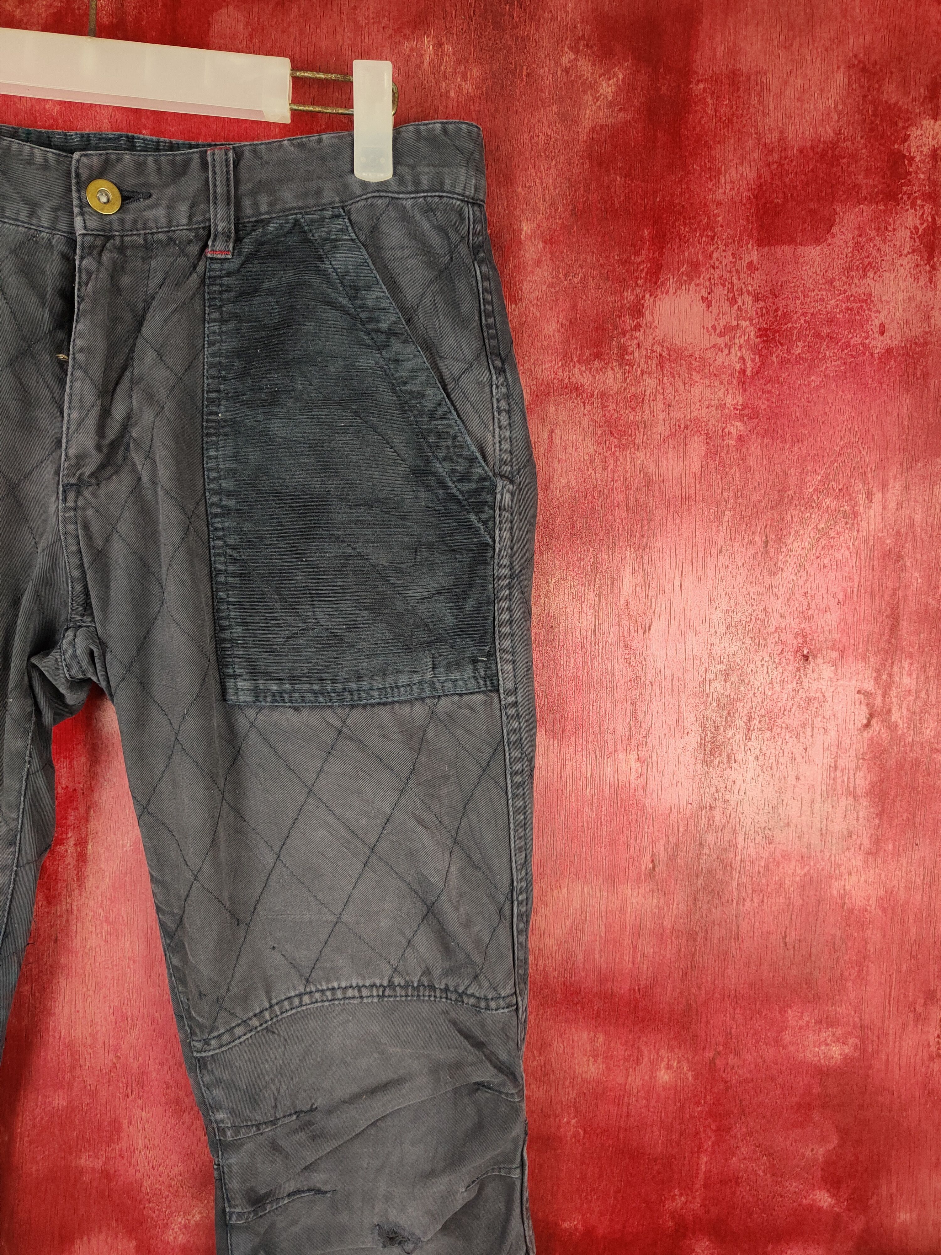 Faded Glory × Japanese Brand Jpegg Dark Blue Faded Multi Pocket Tactical Pants #S614 Size US 30 / EU 46 - 5 Thumbnail