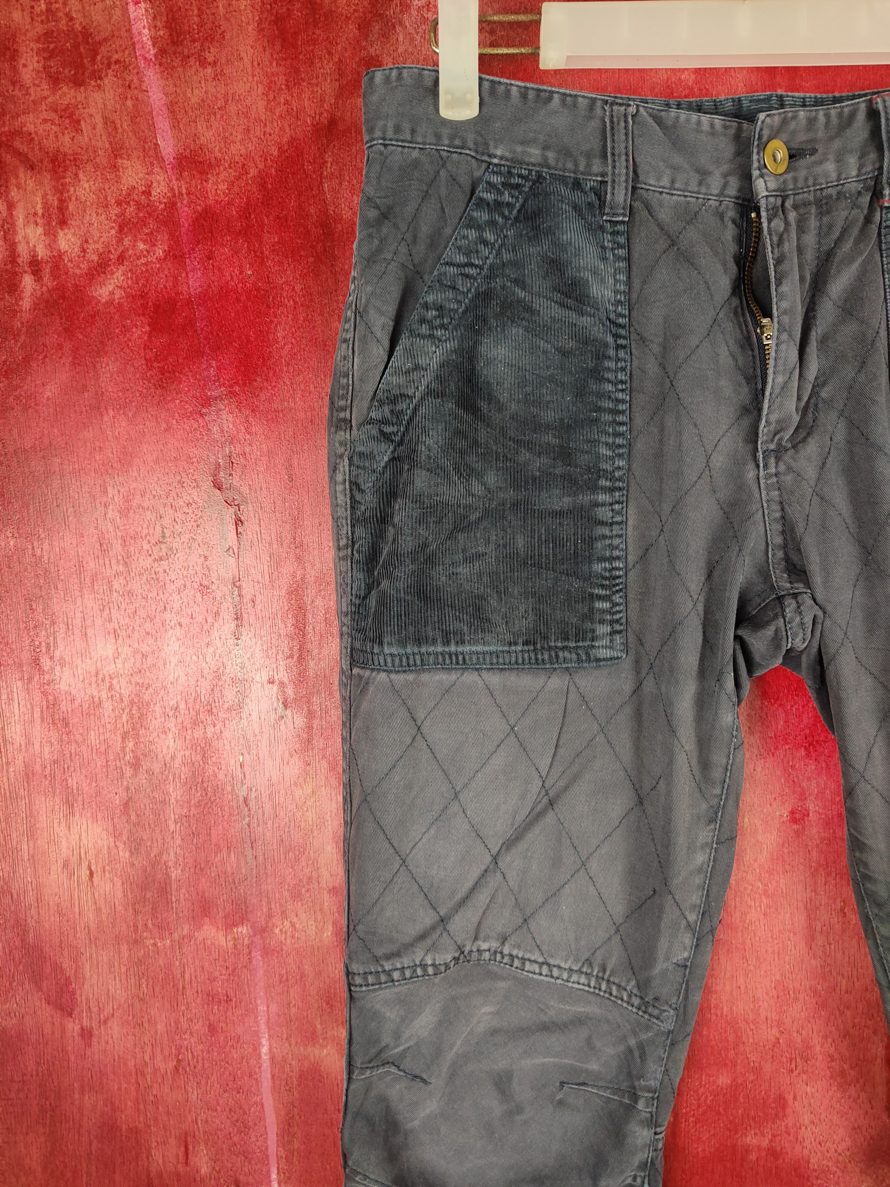 Faded Glory × Japanese Brand Jpegg Dark Blue Faded Multi Pocket Tactical Pants #S614 Size US 30 / EU 46 - 3 Thumbnail