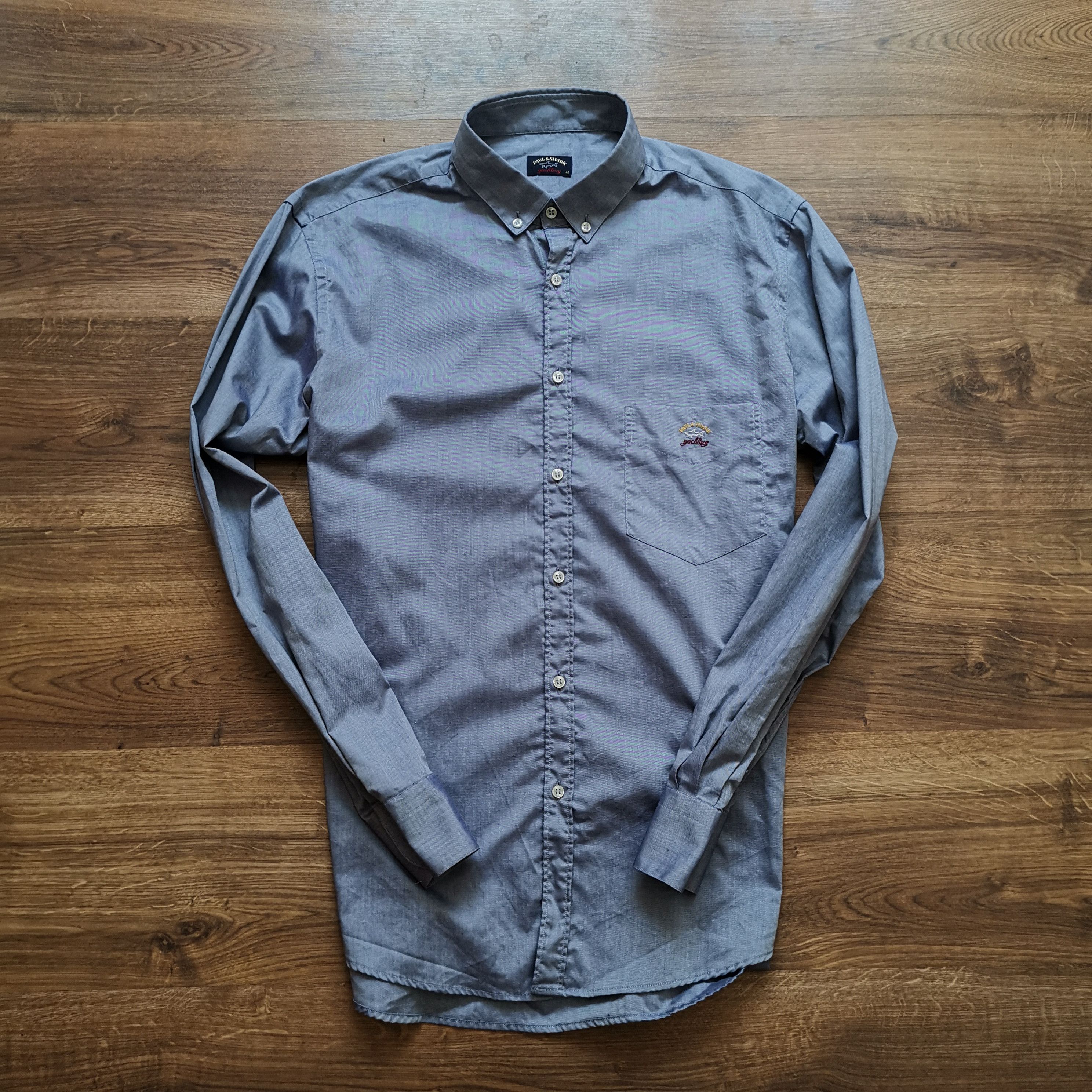 Paul & Shark Paul shark Size 44 shimmer shirt gray fitted Size US XL / EU 56 / 4 - 1 Thumbnail