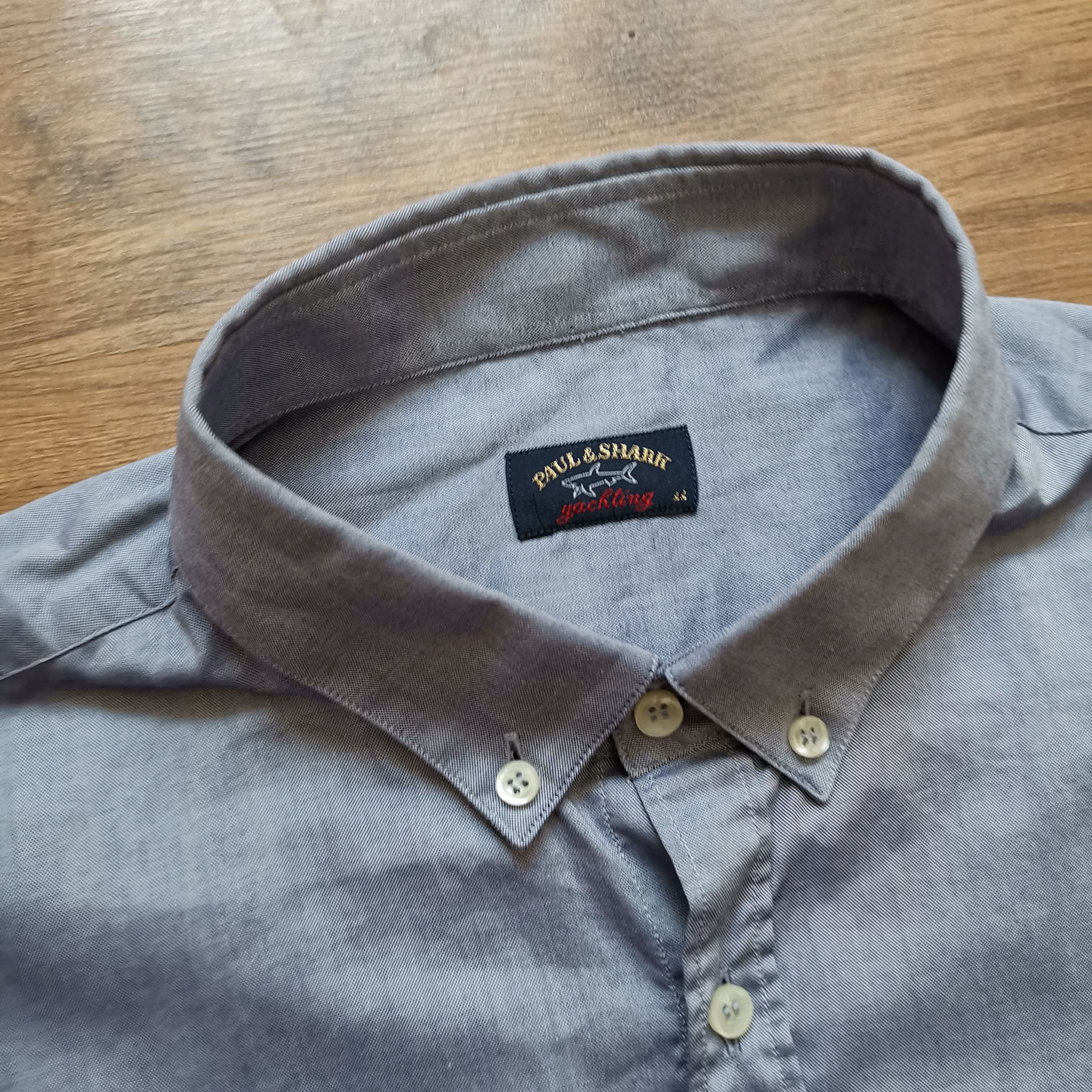 Paul & Shark Paul shark Size 44 shimmer shirt gray fitted Size US XL / EU 56 / 4 - 4 Thumbnail