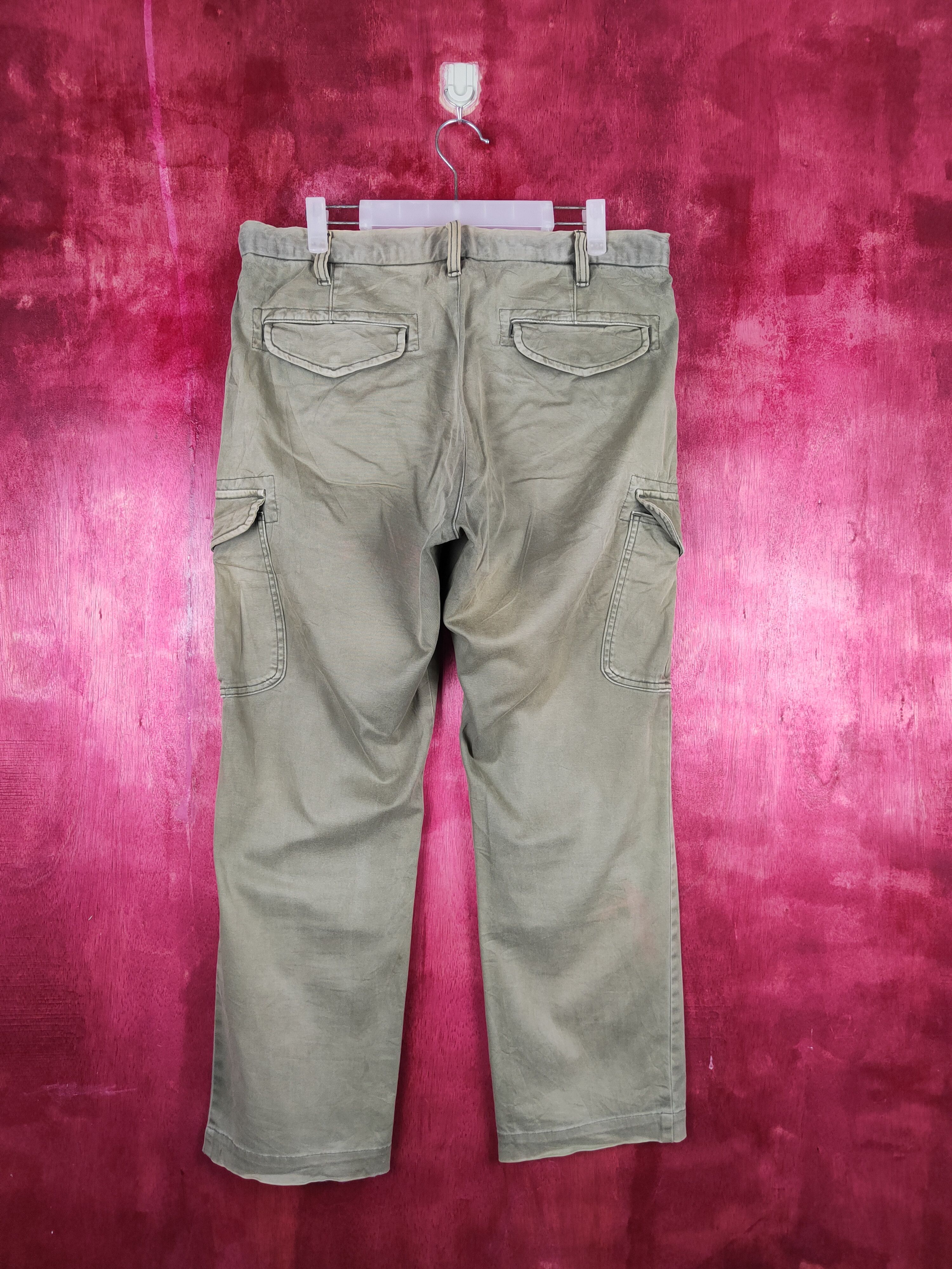 Japanese Brand Uniqlo Green Faded Multi Pocket Tactical Cargo Pants #S613 Size US 34 / EU 50 - 7 Thumbnail