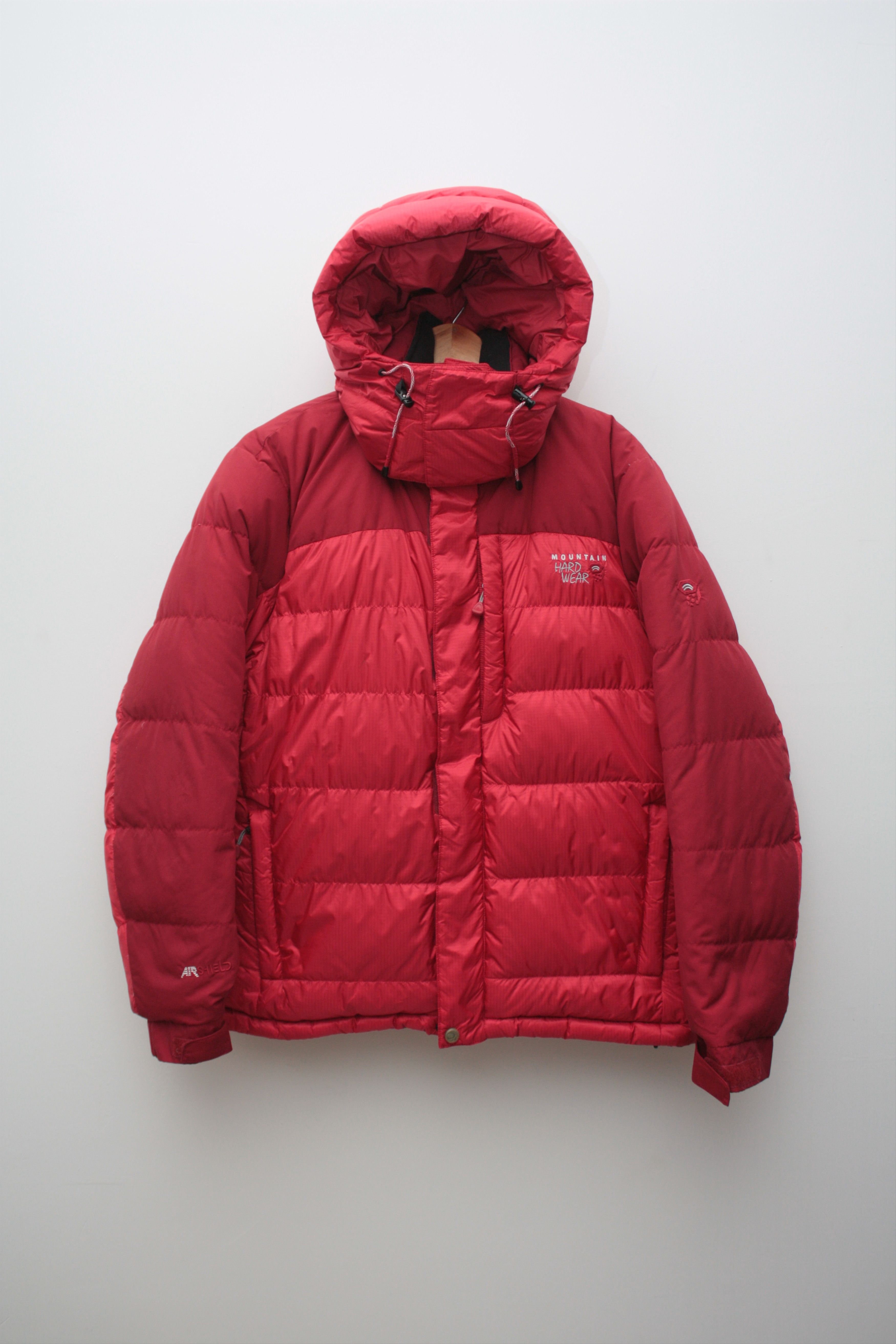 Image of Mountain Hardwear Red Puffer Down Jacket Men's Small