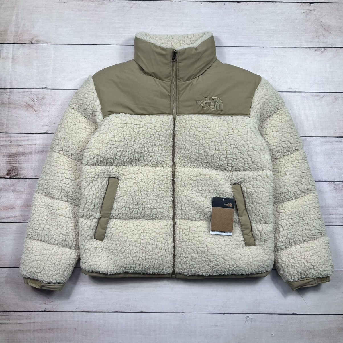 The North Face The North Face Nuptse 700 Puffer Sherpa Jacket Beige Size US M / EU 48-50 / 2 - 1 Thumbnail