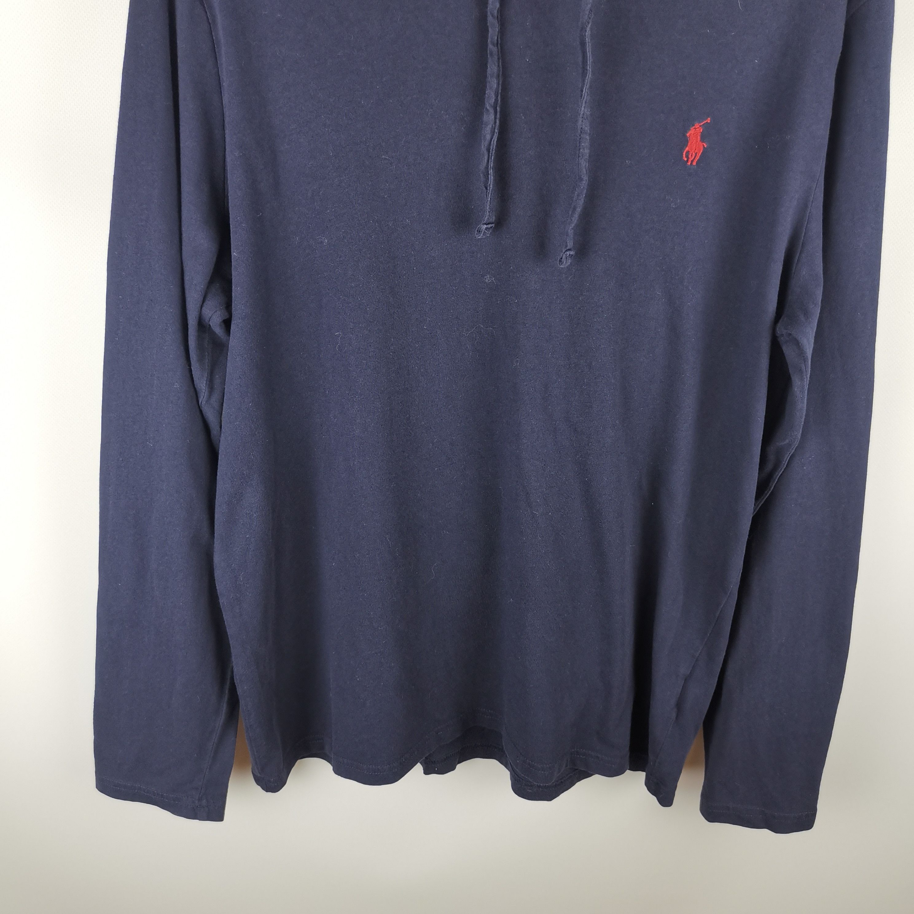 Polo Ralph Lauren Polo Ralph Lauren blue navy longsleeve hooded light logo Size US M / EU 48-50 / 2 - 2 Thumbnail