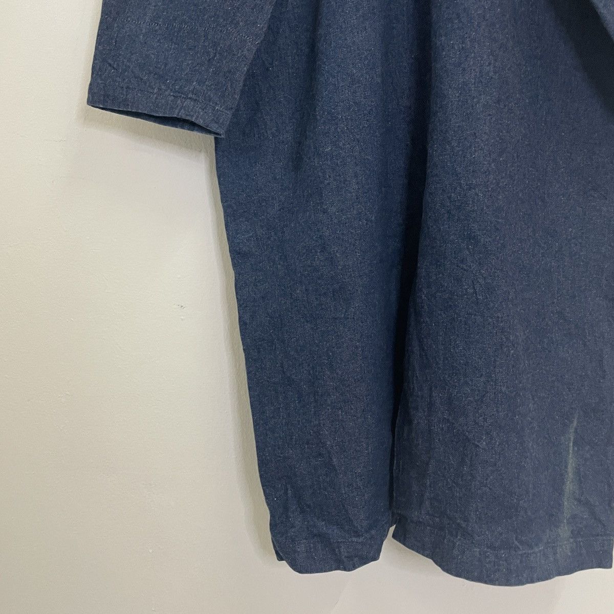 Japanese Brand Vintage Compression Long Indigo Denim Jacket Size US XL / EU 56 / 4 - 9 Thumbnail