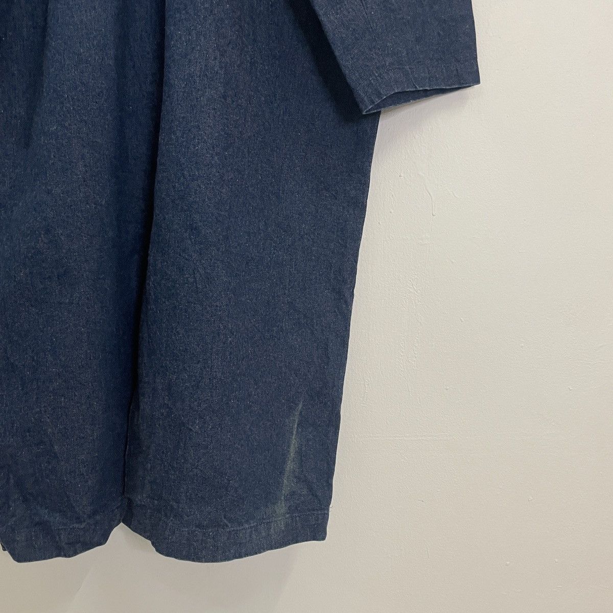 Japanese Brand Vintage Compression Long Indigo Denim Jacket Size US XL / EU 56 / 4 - 8 Thumbnail