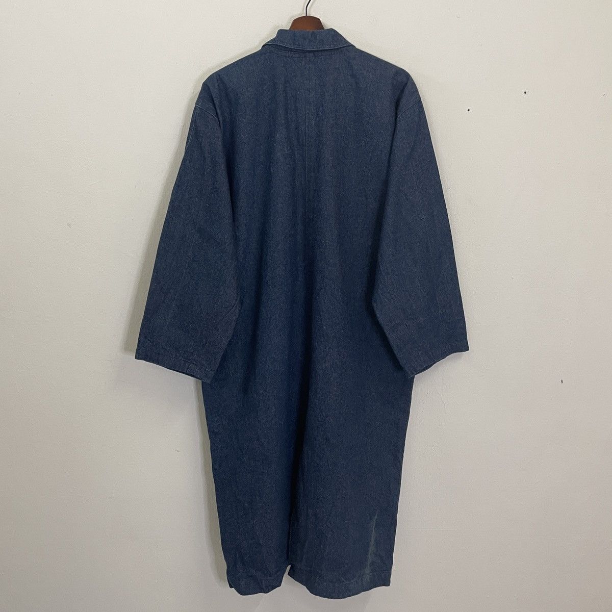 Japanese Brand Vintage Compression Long Indigo Denim Jacket Size US XL / EU 56 / 4 - 6 Thumbnail