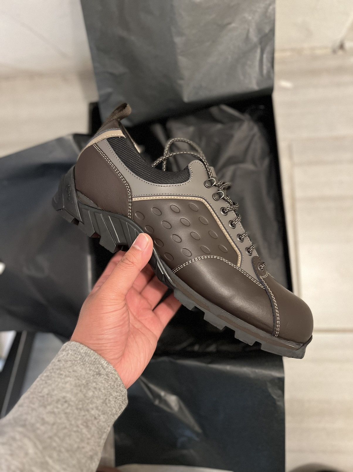 Kiko Kostadinov Nash Derby Brown/Rhino | Grailed