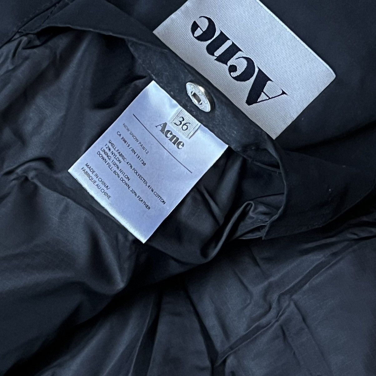 Acne Studios × Designer Acne Studios Puffer Down Jacket Parka Coat Black Size M / US 6-8 / IT 42-44 - 6 Thumbnail