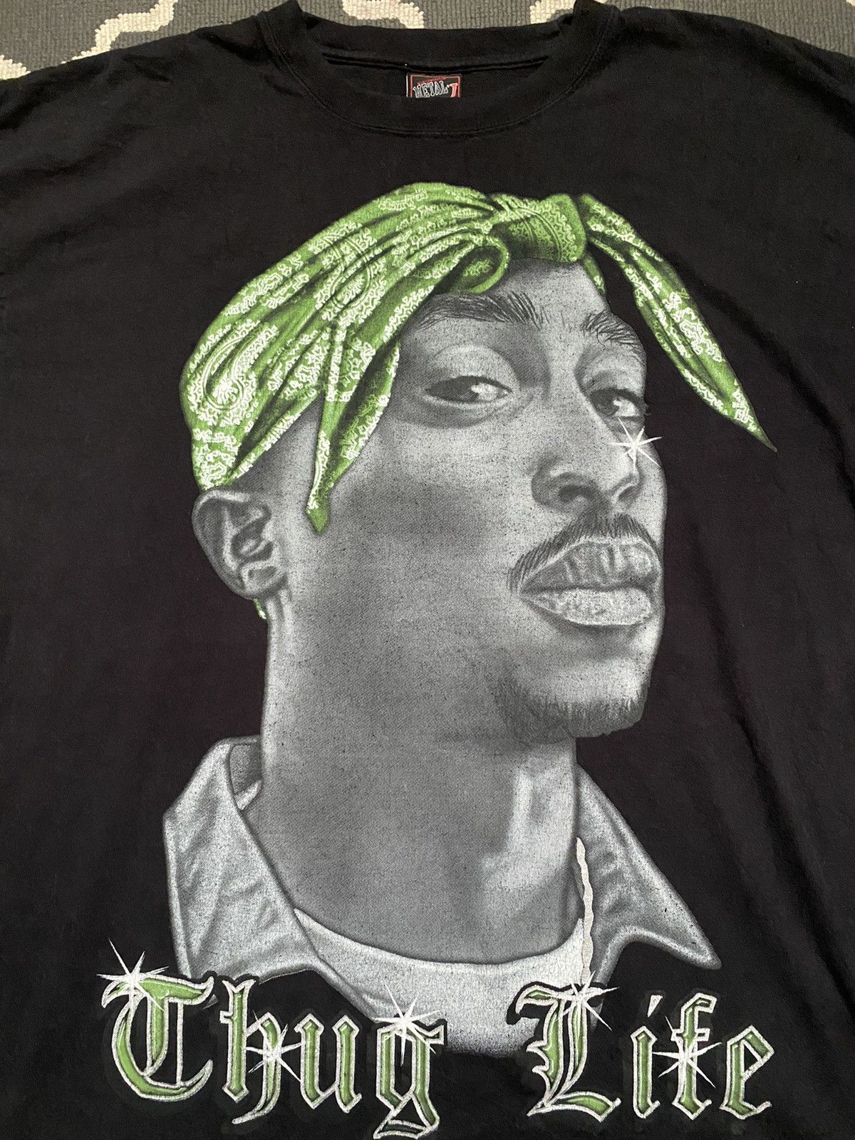 Rap Tees × Vintage Vintage Tupac Thug Life Bootleg Tees BIG SIZE XXXL Size US XXL / EU 58 / 5 - 6 Thumbnail