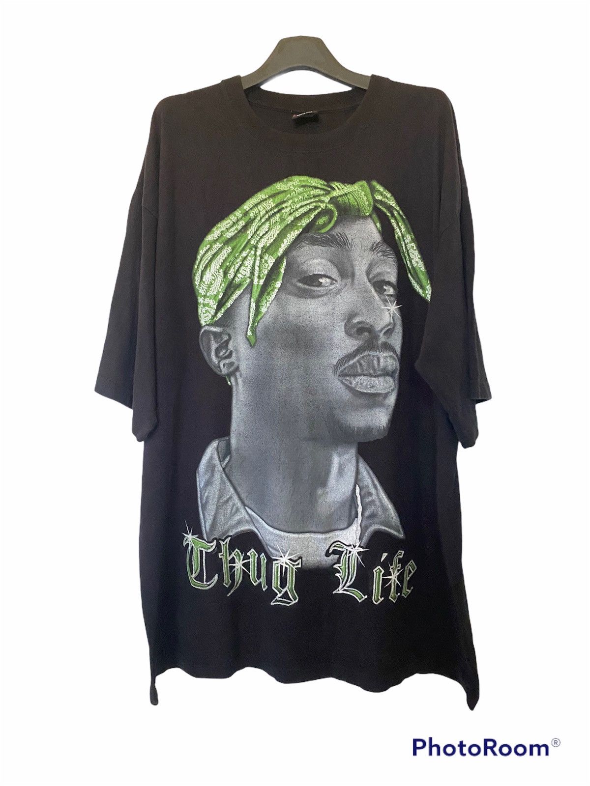Rap Tees × Vintage Vintage Tupac Thug Life Bootleg Tees BIG SIZE XXXL Size US XXL / EU 58 / 5 - 2 Thumbnail
