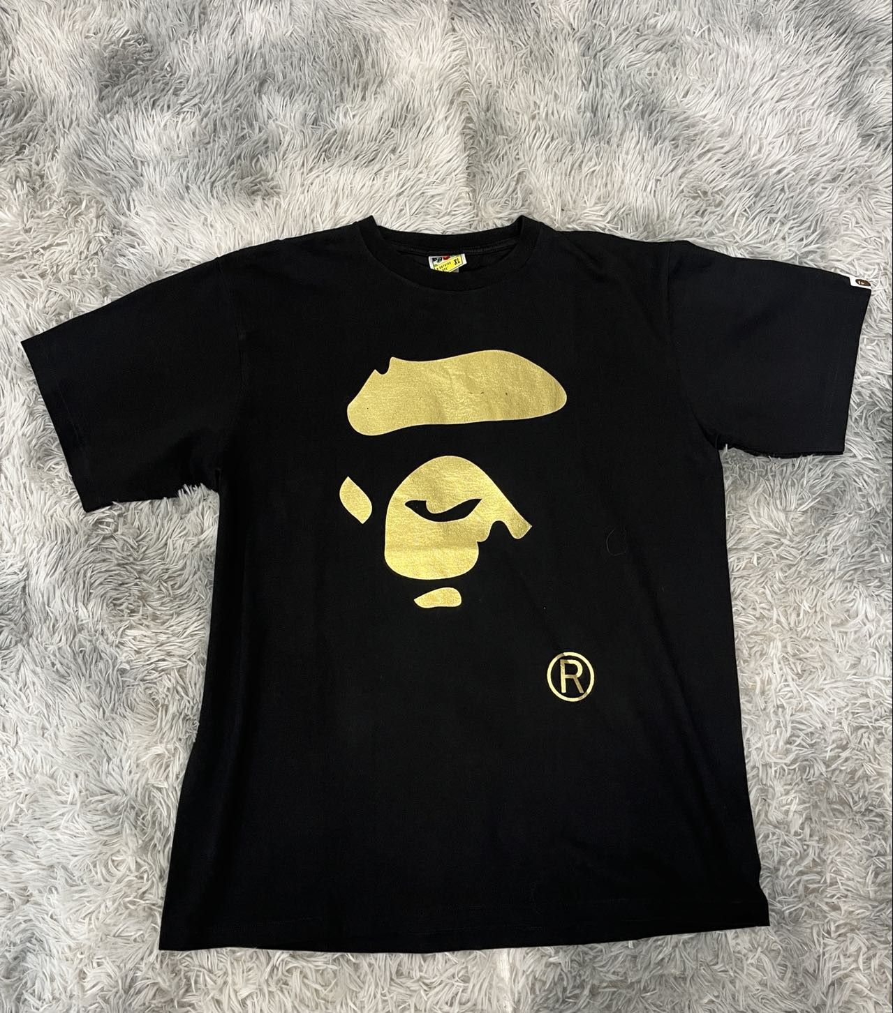 Bape Foil Ape Face Tee Size US XL / EU 56 / 4 - 1 Thumbnail