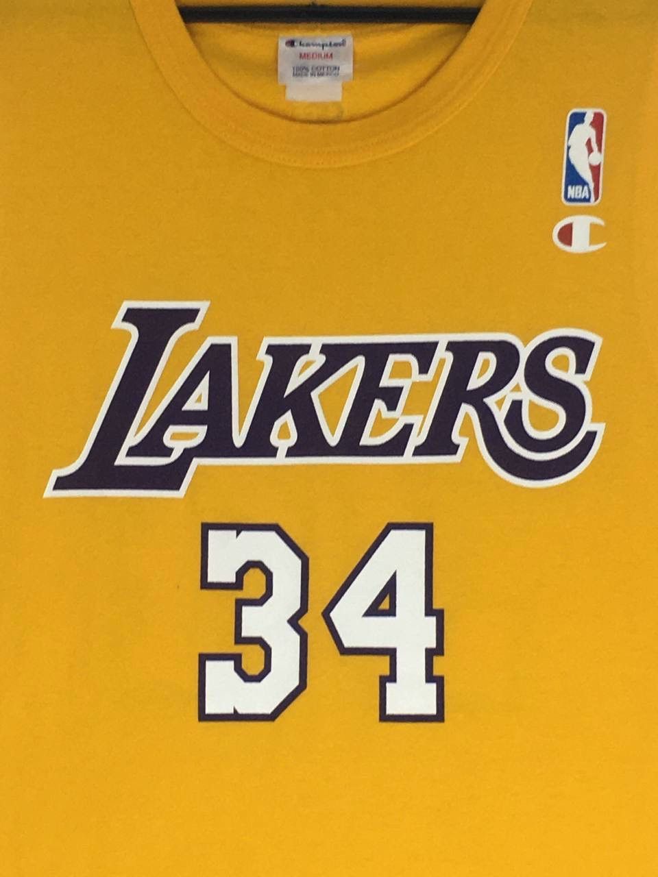 Champion Vintage rare Shaquille O'Neal lakers kobe bryant Size US M / EU 48-50 / 2 - 3 Thumbnail