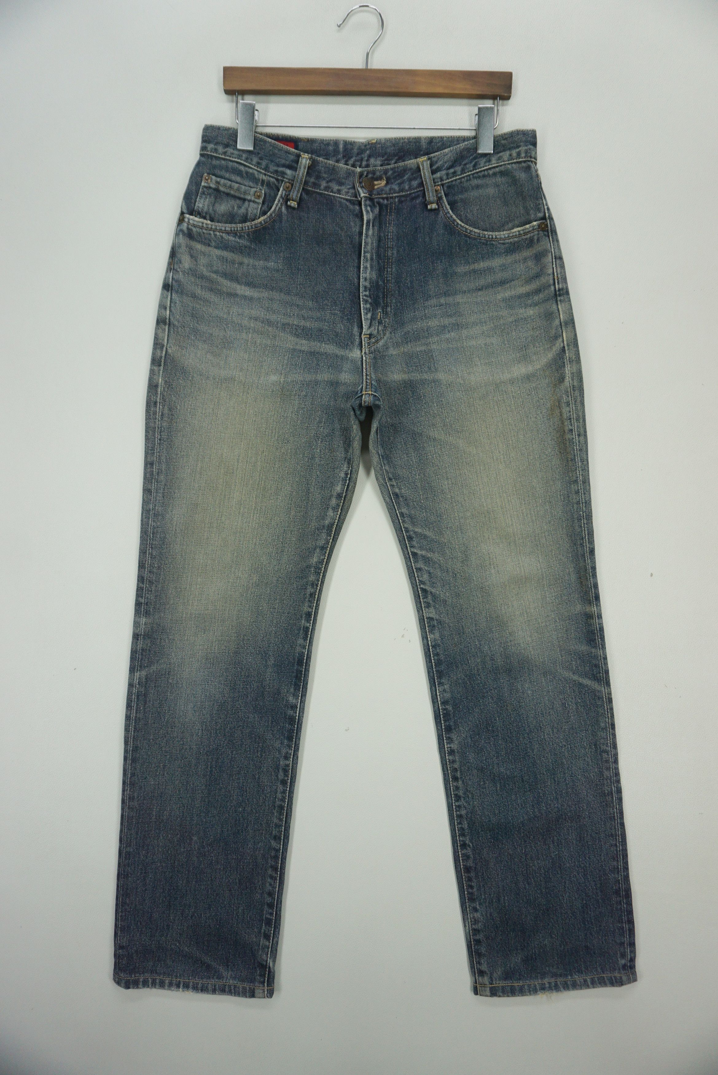 image of Edwin x Rodeo 502 Japanese American Classics Grunge Punk Jeans Japan Made in Blue, Men's (Size 32)