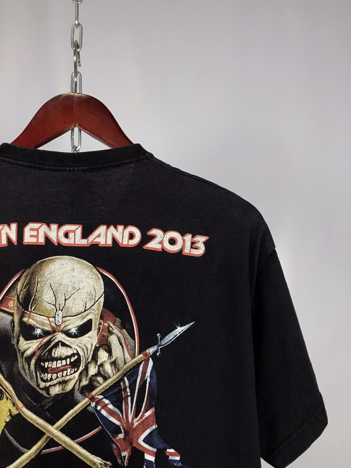 Iron Maiden Iron Maiden 2013 vintage rock band overprinted tee Size US XL / EU 56 / 4 - 6 Thumbnail