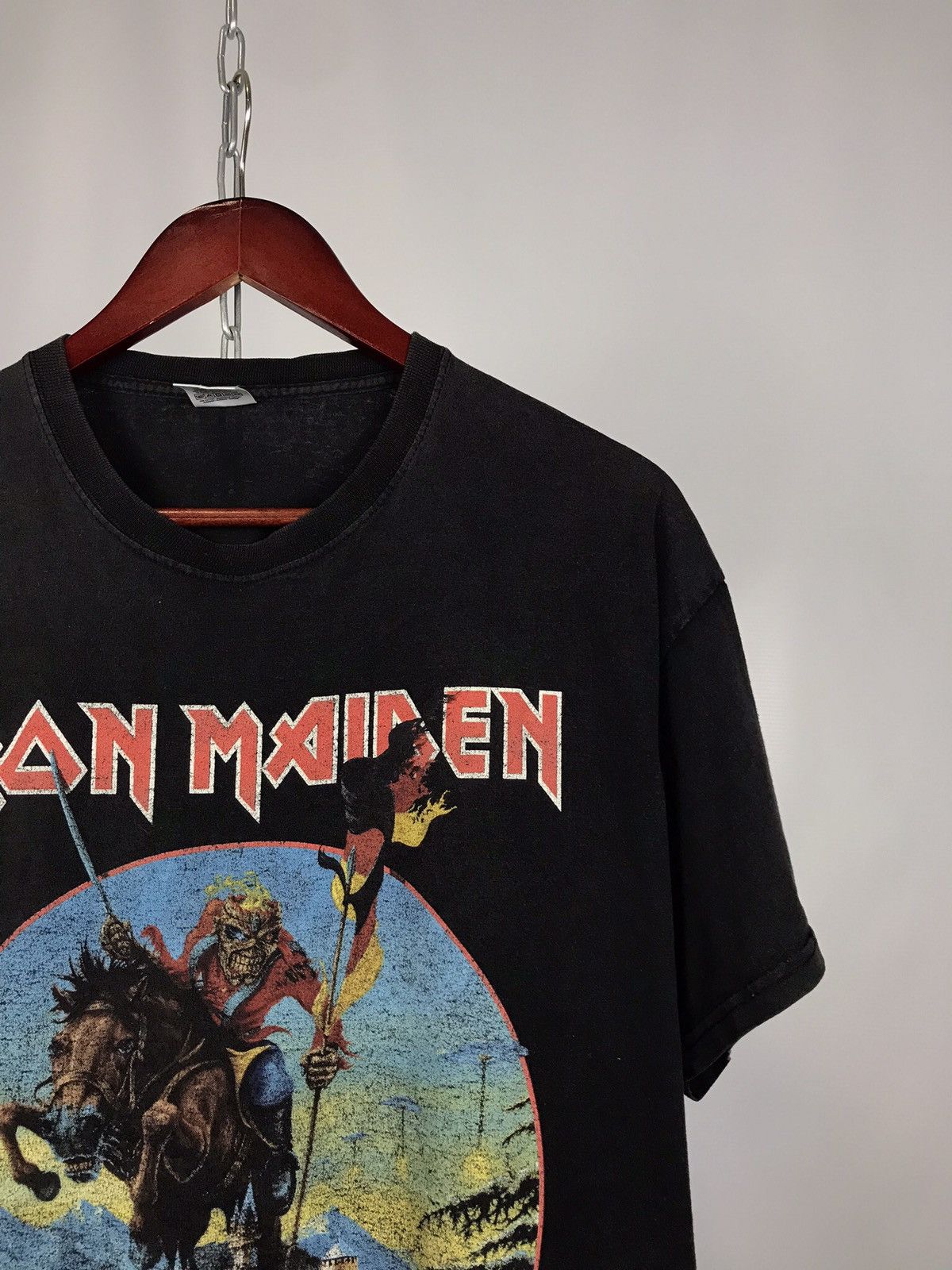Iron Maiden Iron Maiden 2013 vintage rock band overprinted tee Size US XL / EU 56 / 4 - 2 Thumbnail