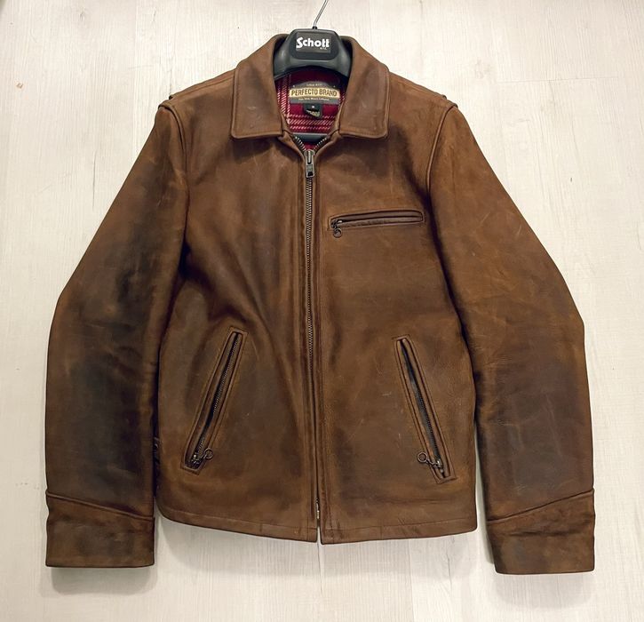 Schott Schott P673 Storm Oiled Cowhide Leather Jacket S | Grailed