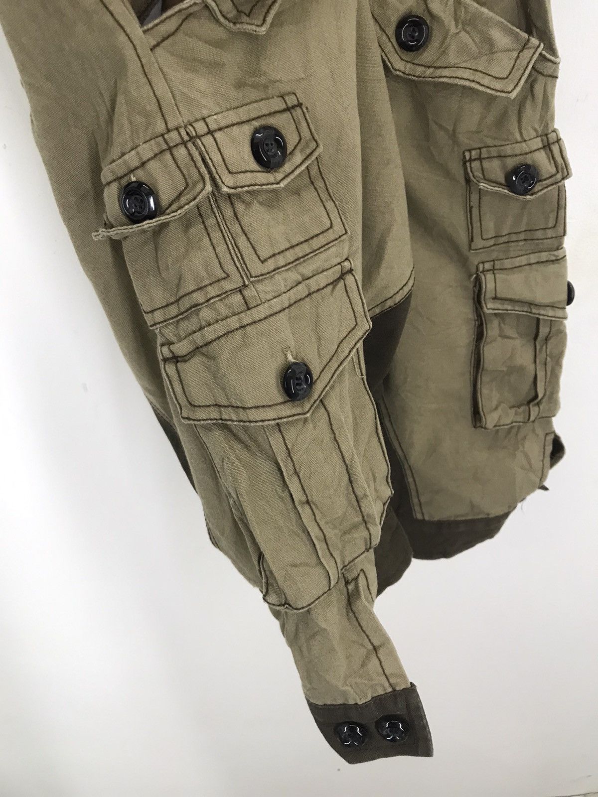 Designer × Japanese Brand Three cool multicolor jumpsuit cargo shorts reconstruct Size US 32 / EU 48 - 7 Thumbnail