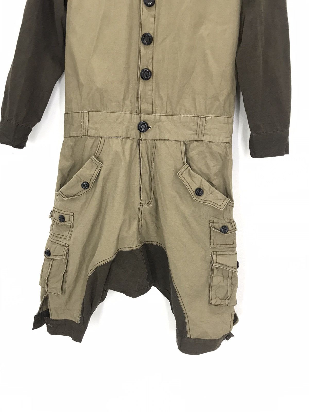 Designer × Japanese Brand Three cool multicolor jumpsuit cargo shorts reconstruct Size US 32 / EU 48 - 8 Thumbnail